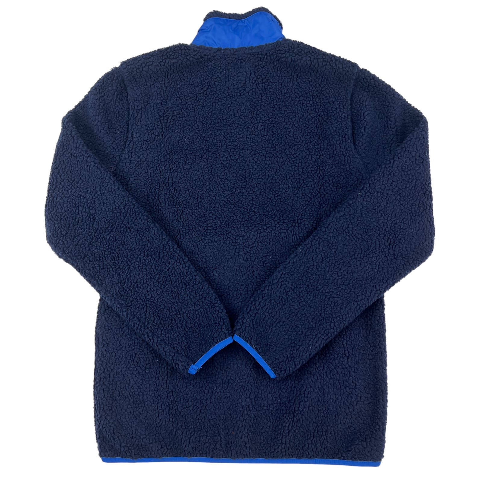 Pacific & Park Men US S Navy Blue Sherpa Zip-Up Fleece Jacket