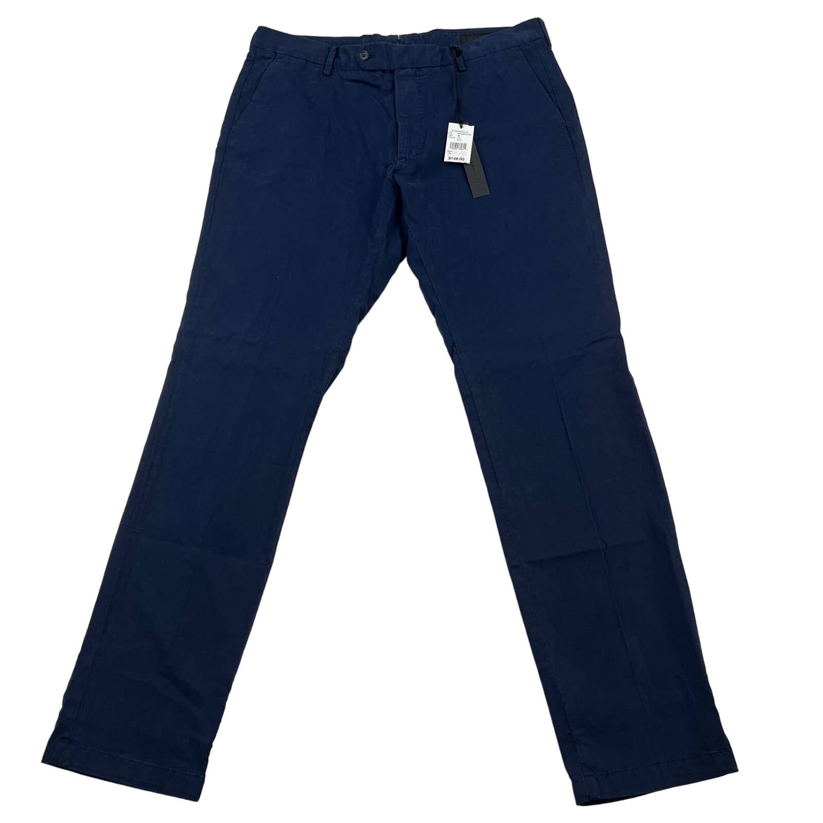 Dylan Gray Men Navy Blue Chinos Pants US 34 Classic Straight