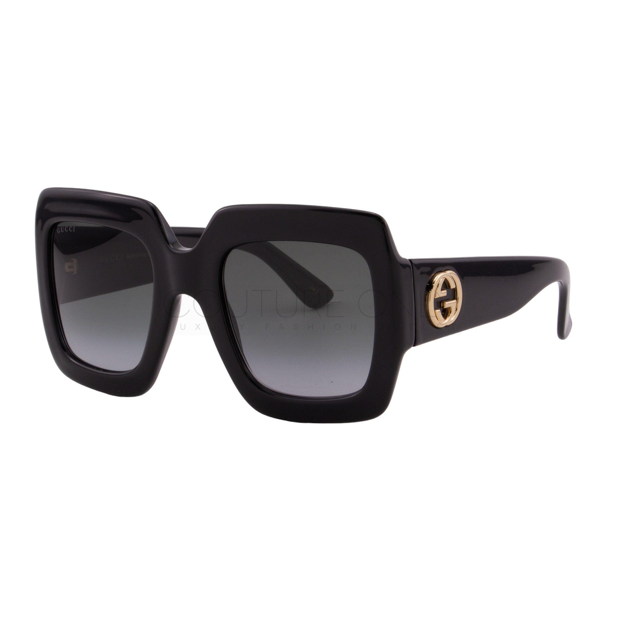 Women Black Oversized Square Sunglasses GG0053SN-001