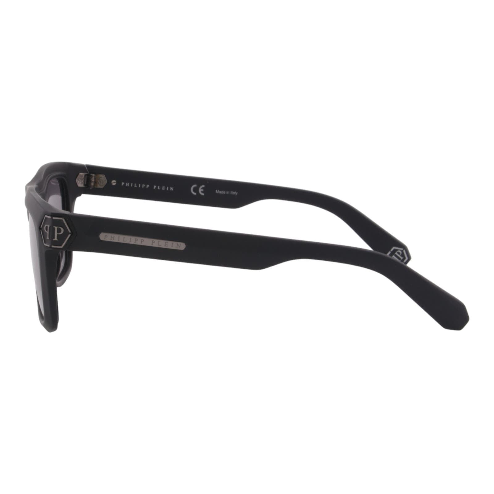 Men Square Sunglasses SPP043M-703X Matte Black Frame & Mirrored Lens