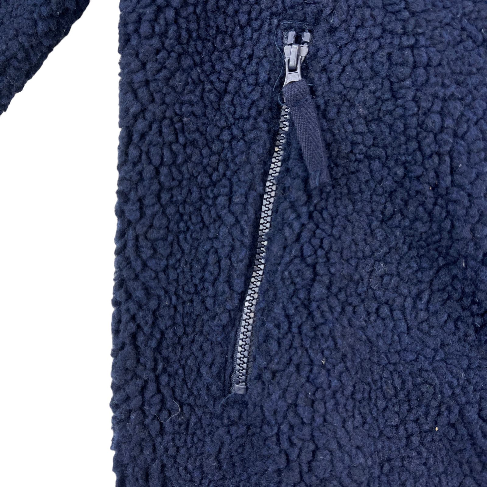 Pacific & Park Men US S Navy Blue Sherpa Zip-Up Fleece Jacket