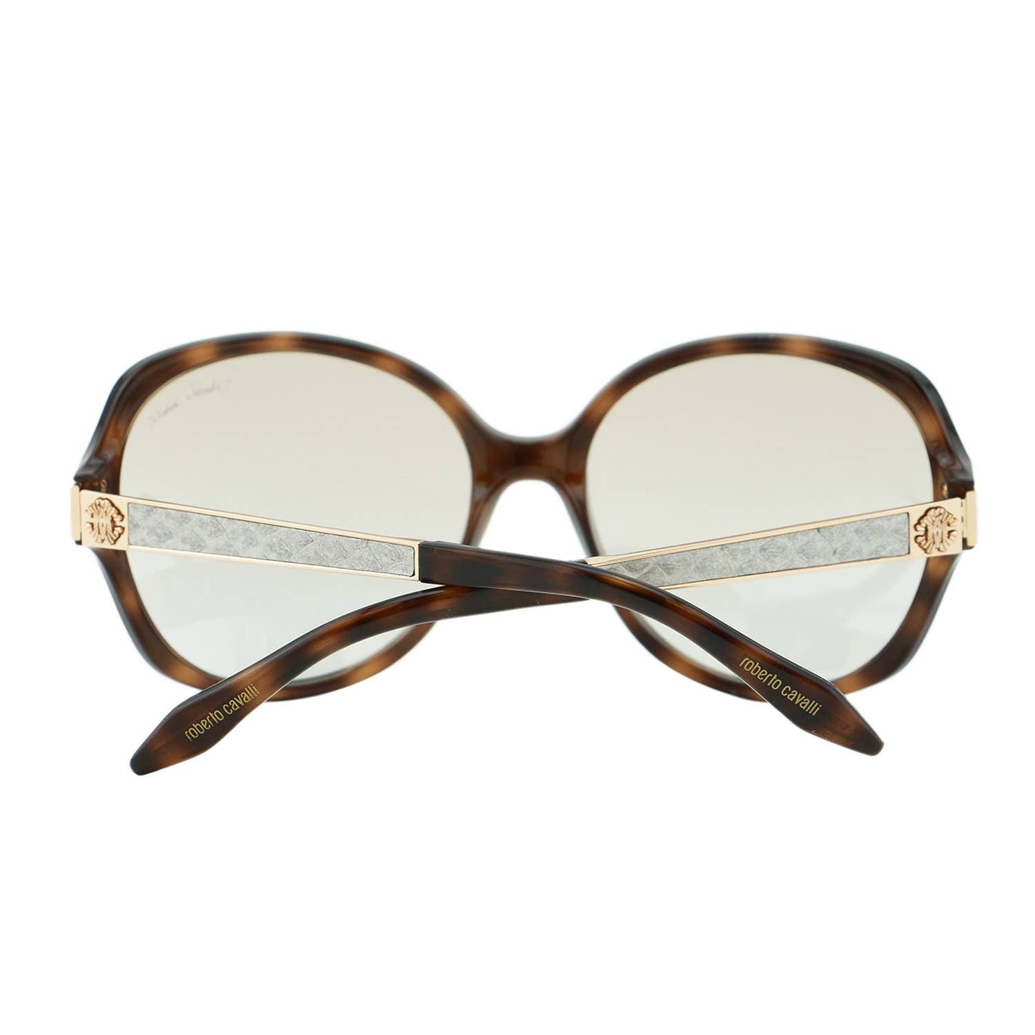 Women Oversized Havana Brown Snake Sunglasses RC649S-52L