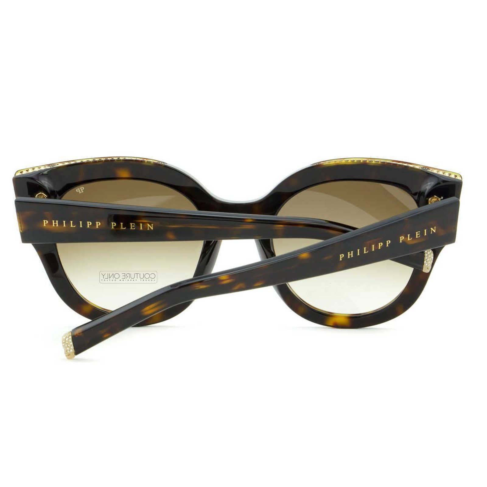 Women Havana Brown Cat-Eye Sunglasses SPP026S-0722