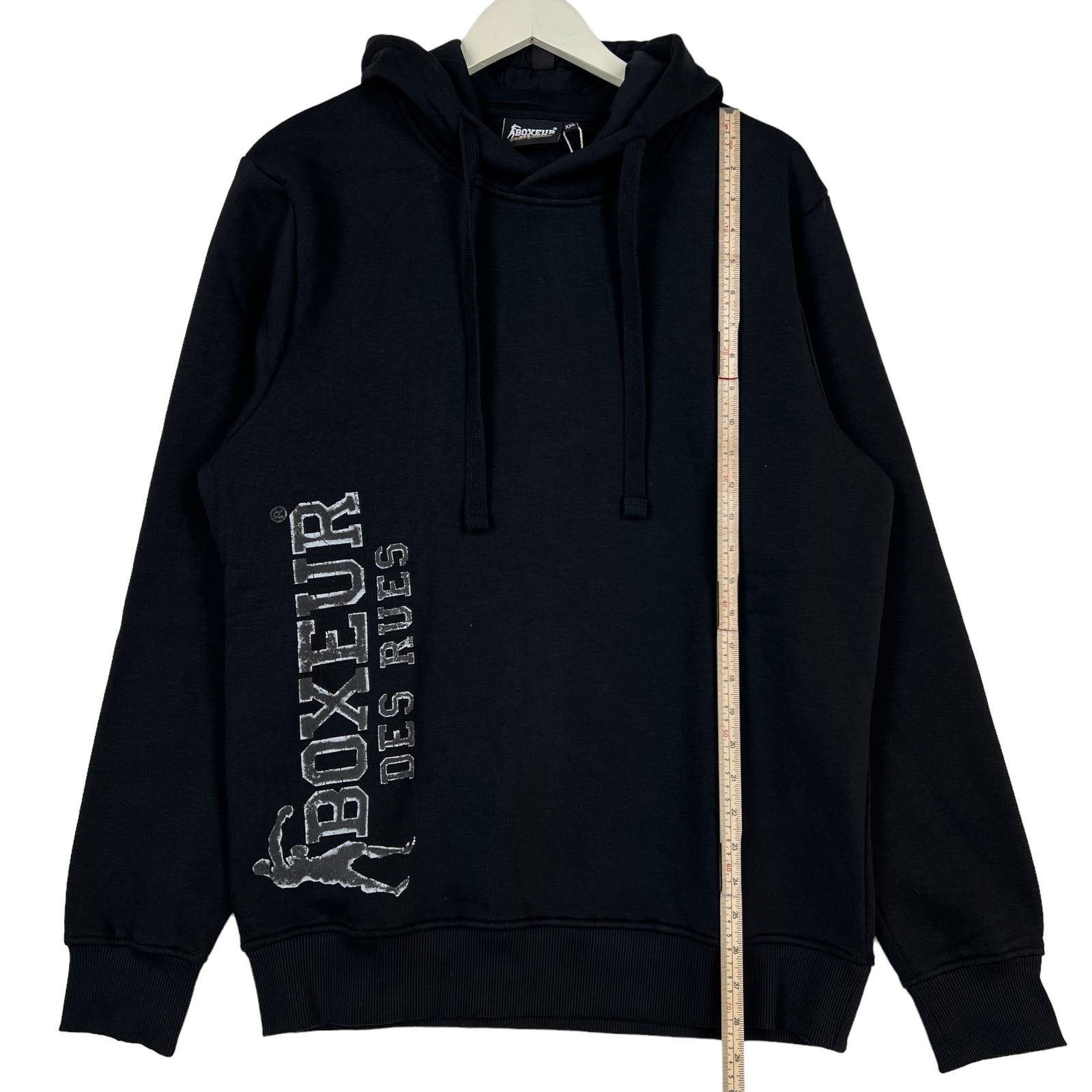 Boxeur Des Rues Men Sweatshirt US XXL Closed Hood Long Sleeve Graphic Print