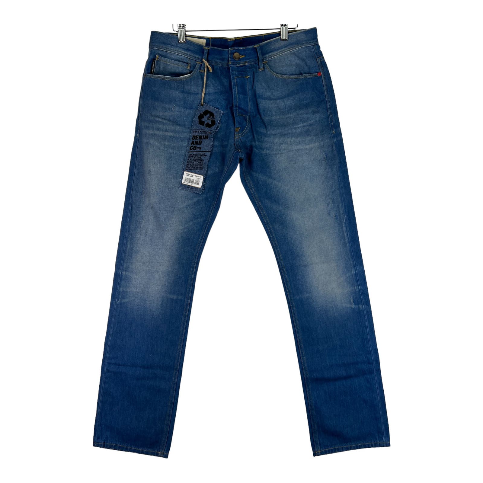 Diesel Pokus Men Denim Jeans US 29 Slim Fit Sticker Cotton