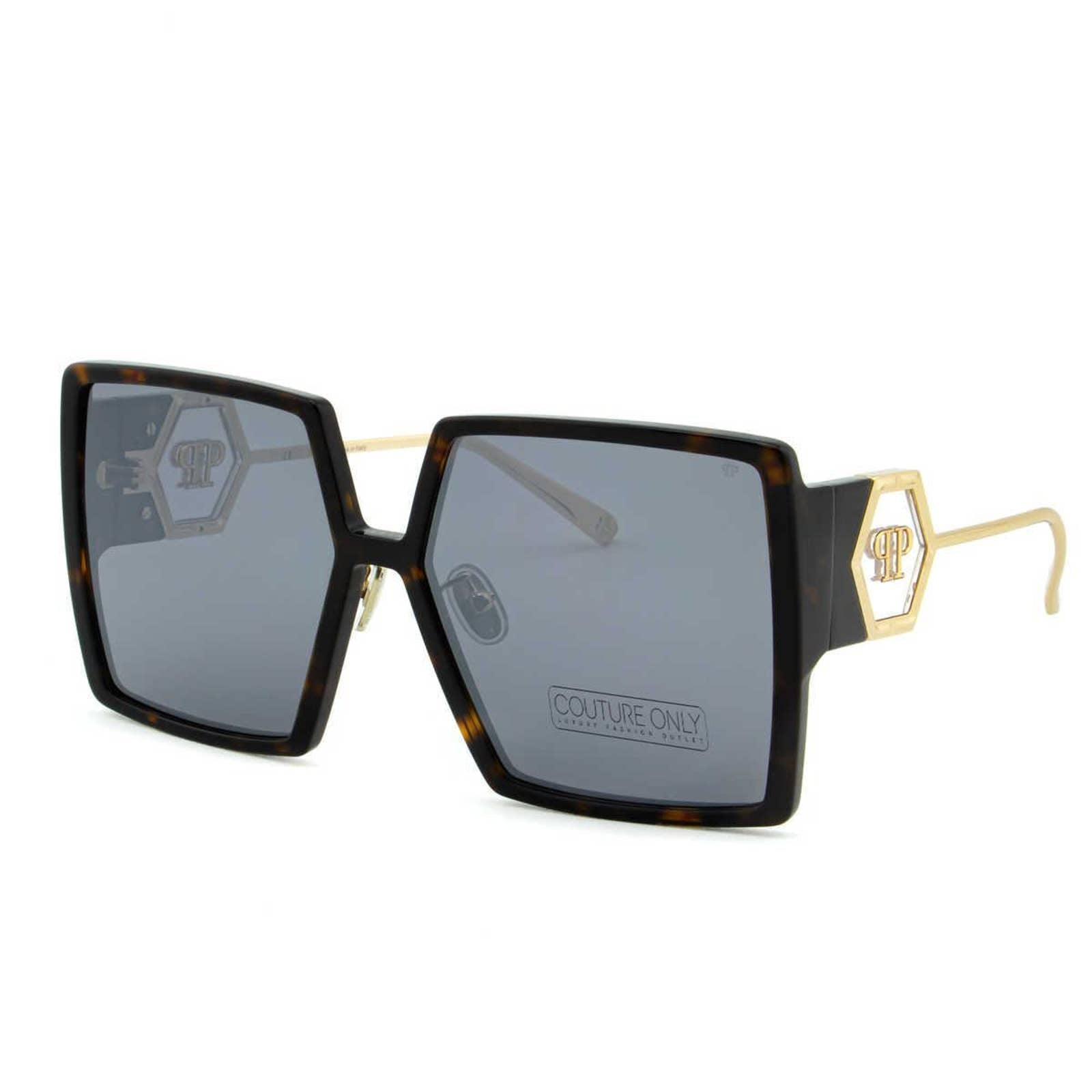 Women Havana Brown Oversized Sunglasses SPP028M-722X