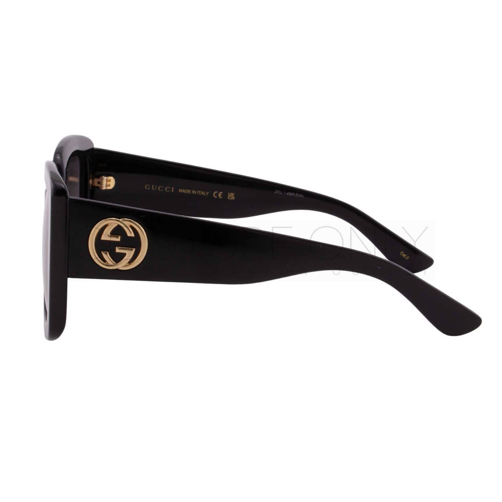 Women Black Oversized Square Sunglasses GG0141SN-001