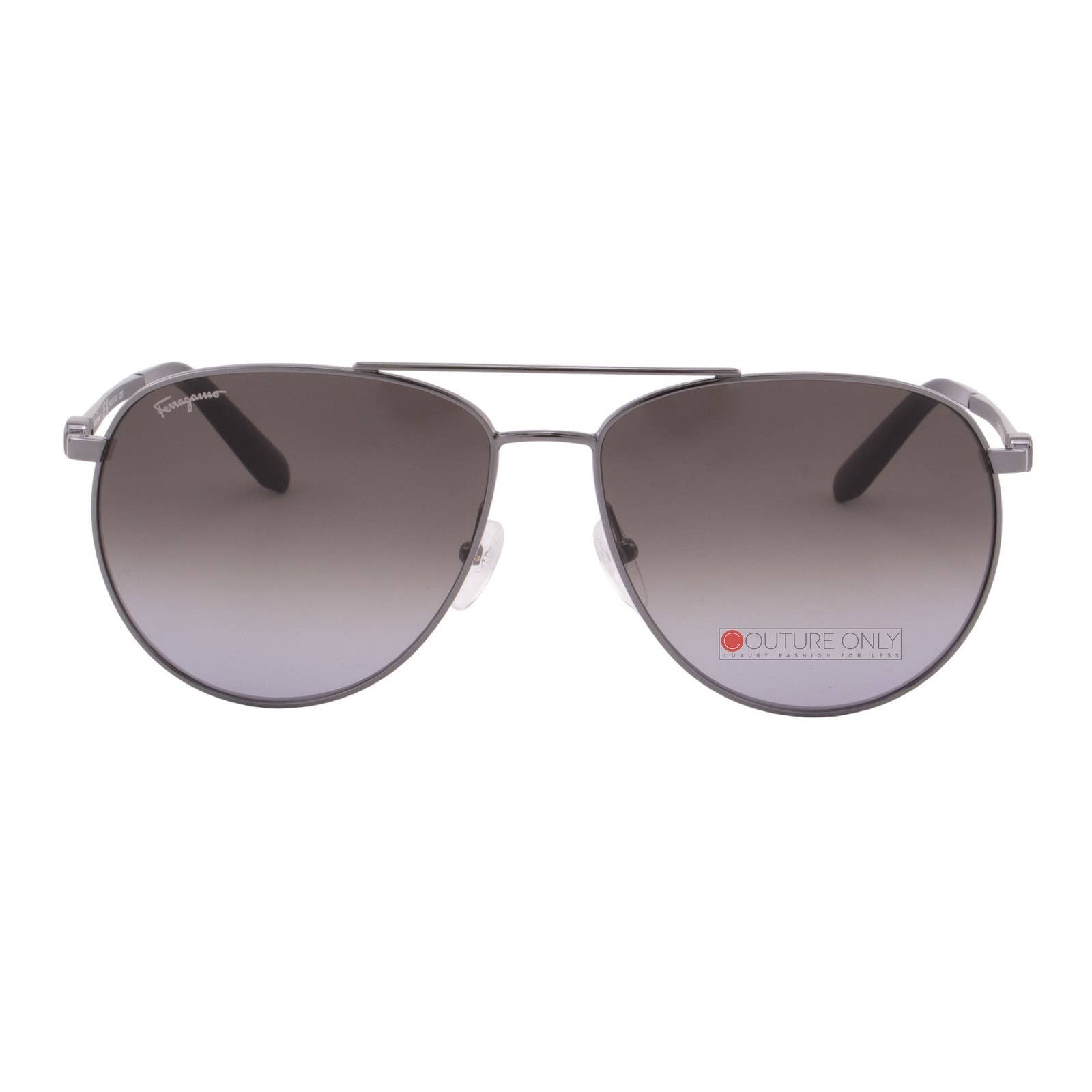 Men Aviator Shiny Ruthenium Sunglasses
