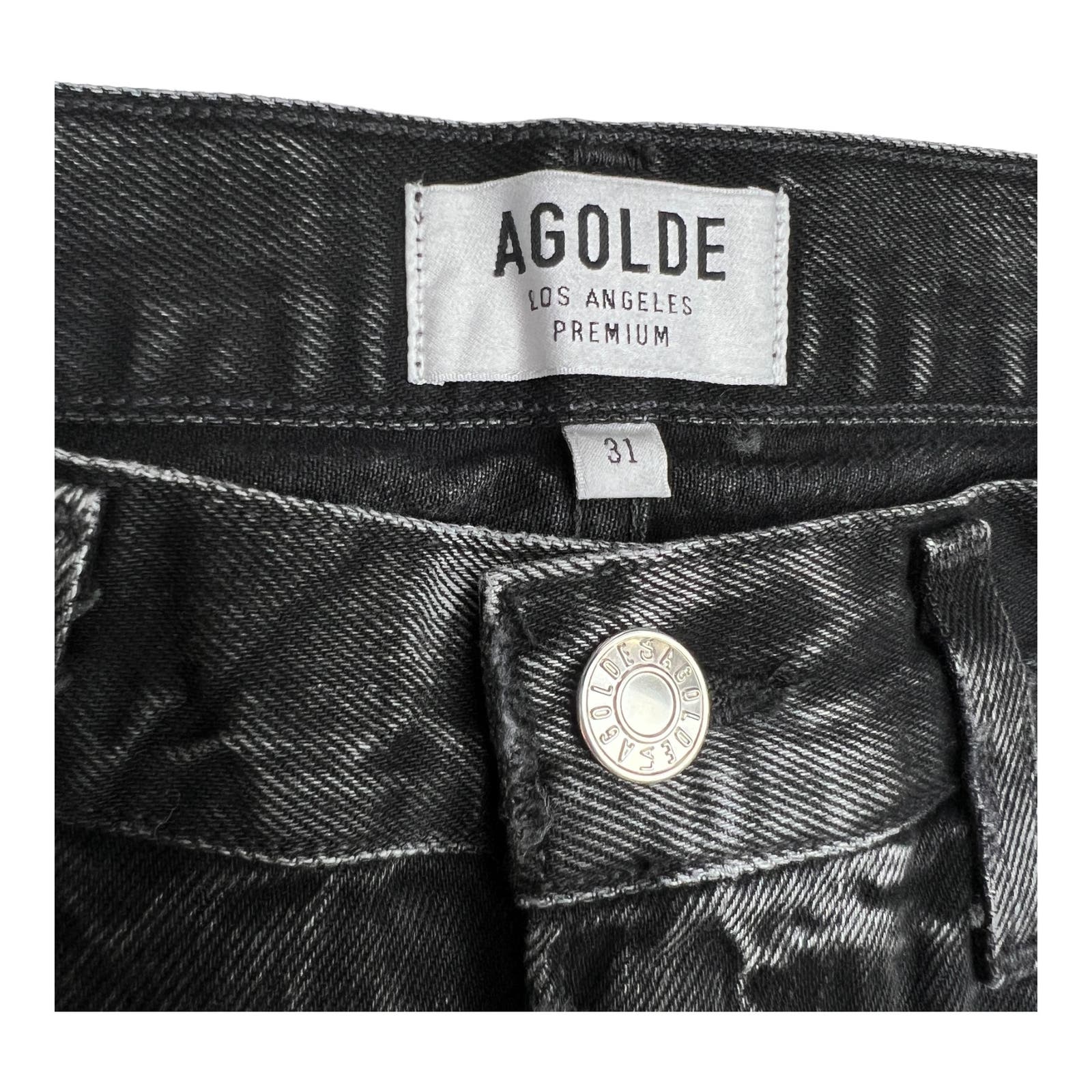 Agolde Men Jeans Tapered US 31 Slim Fit Denim Washed Cotton