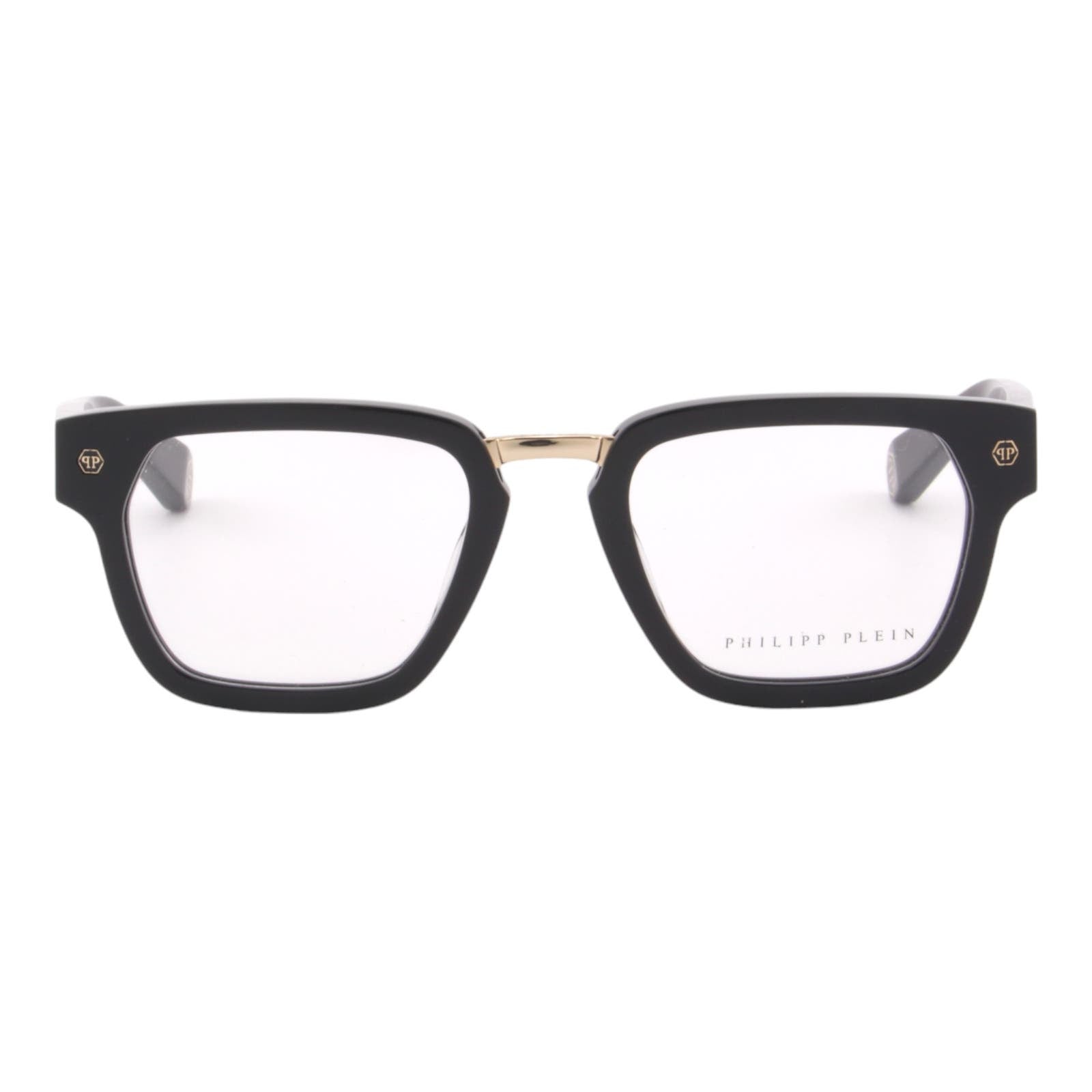 Men Glasses VPP055W-0700 Black & Gold Optical Square Frame
