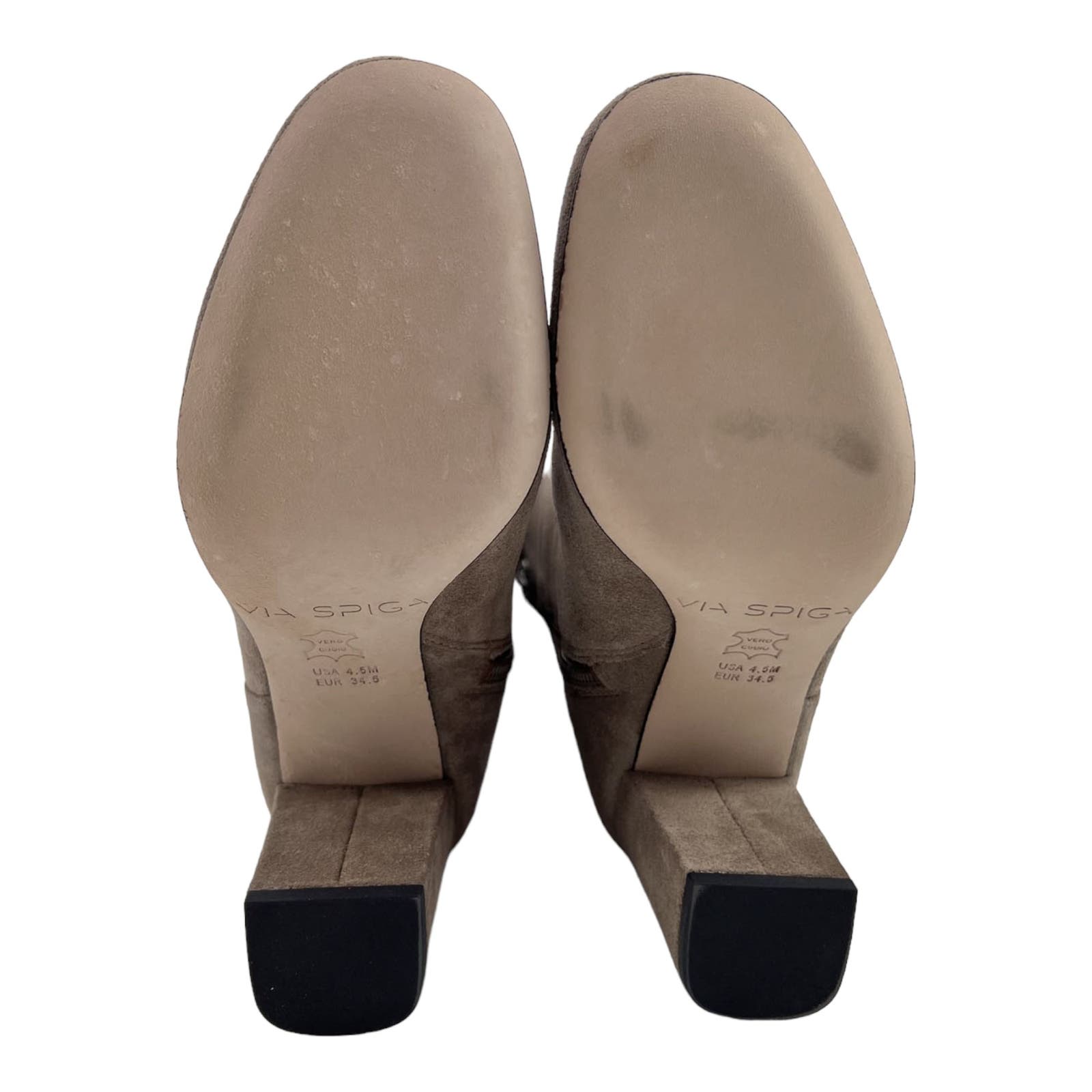 Via Spiga Women US 4.5 Brown Taure Suede Knee-High Booties