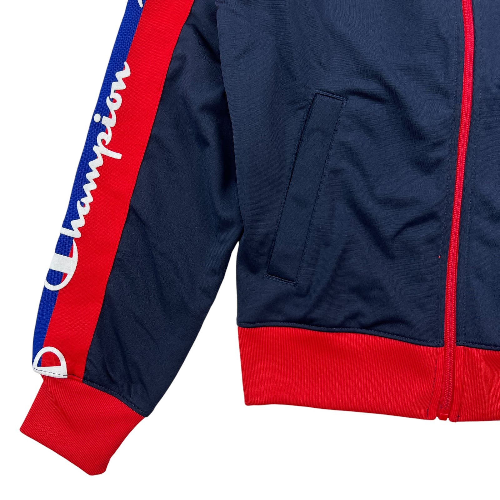 Champion Men US XS Navy Blue Full Zip Jacket