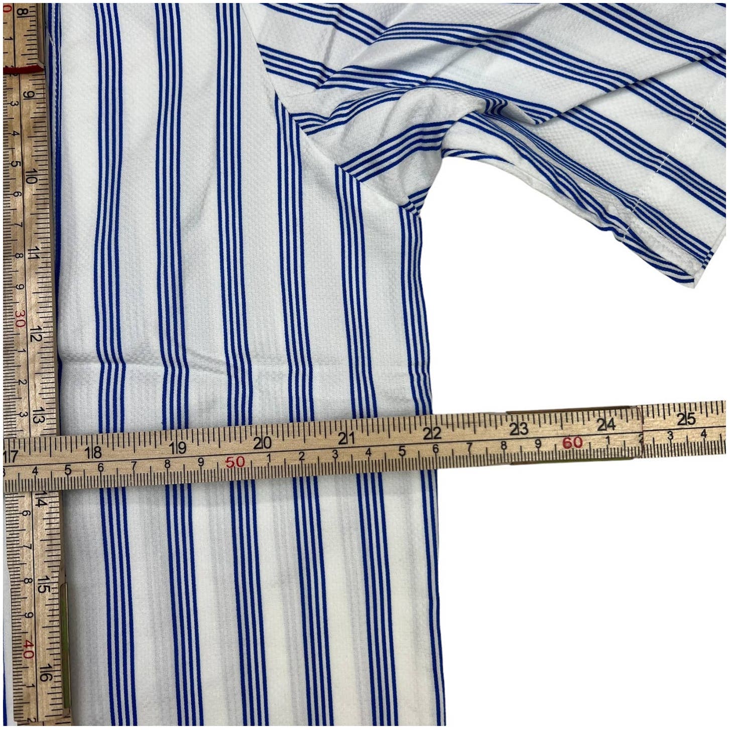 Soulland Cornwall Men White Striped Shirt US L Short Sleeve