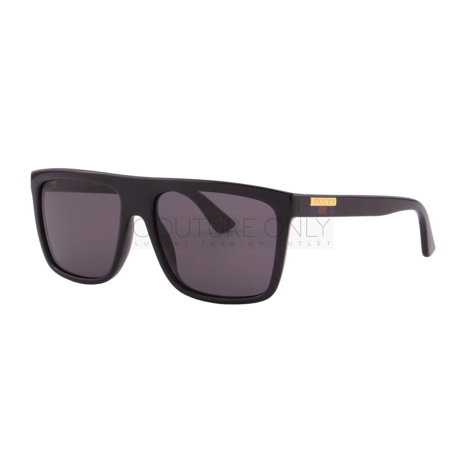 Men Black Square Sunglasses GG0748S-001