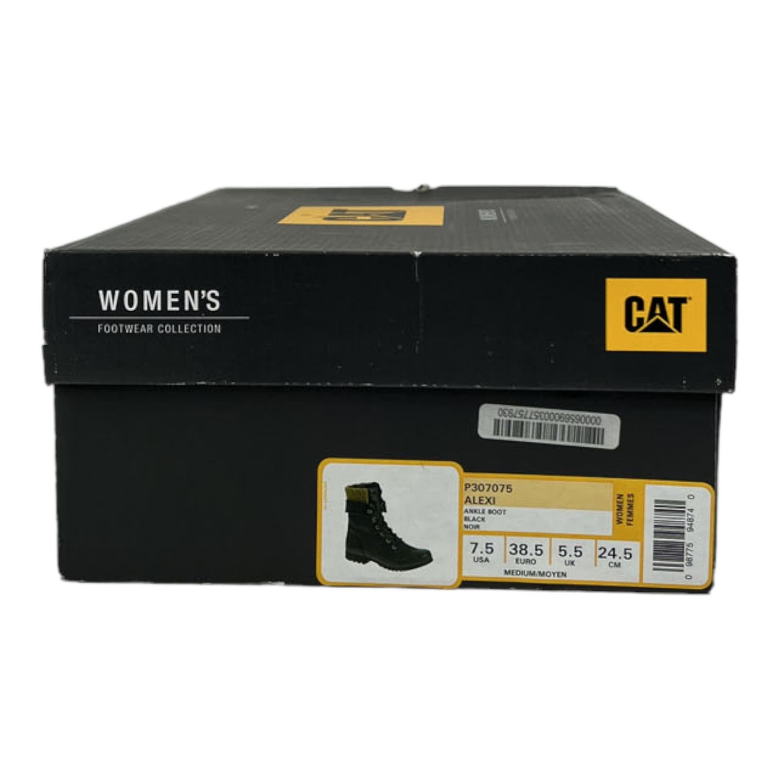 Caterpillar CAT Women US 7.5 Winter Alexi Combat Black Ankle Boots