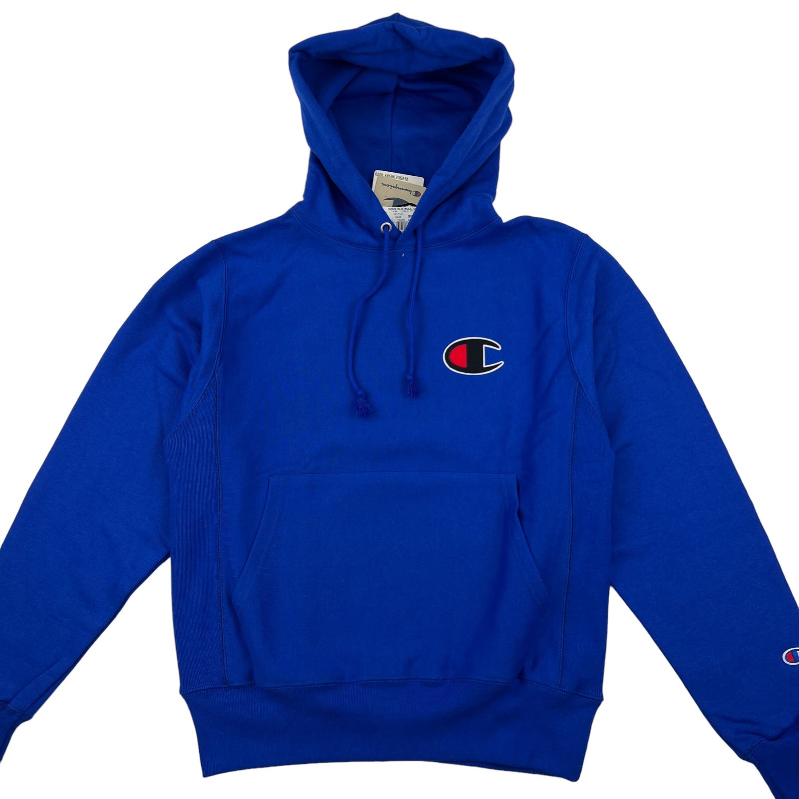 Champion Men Blue Hoody US S Long Sleeve
