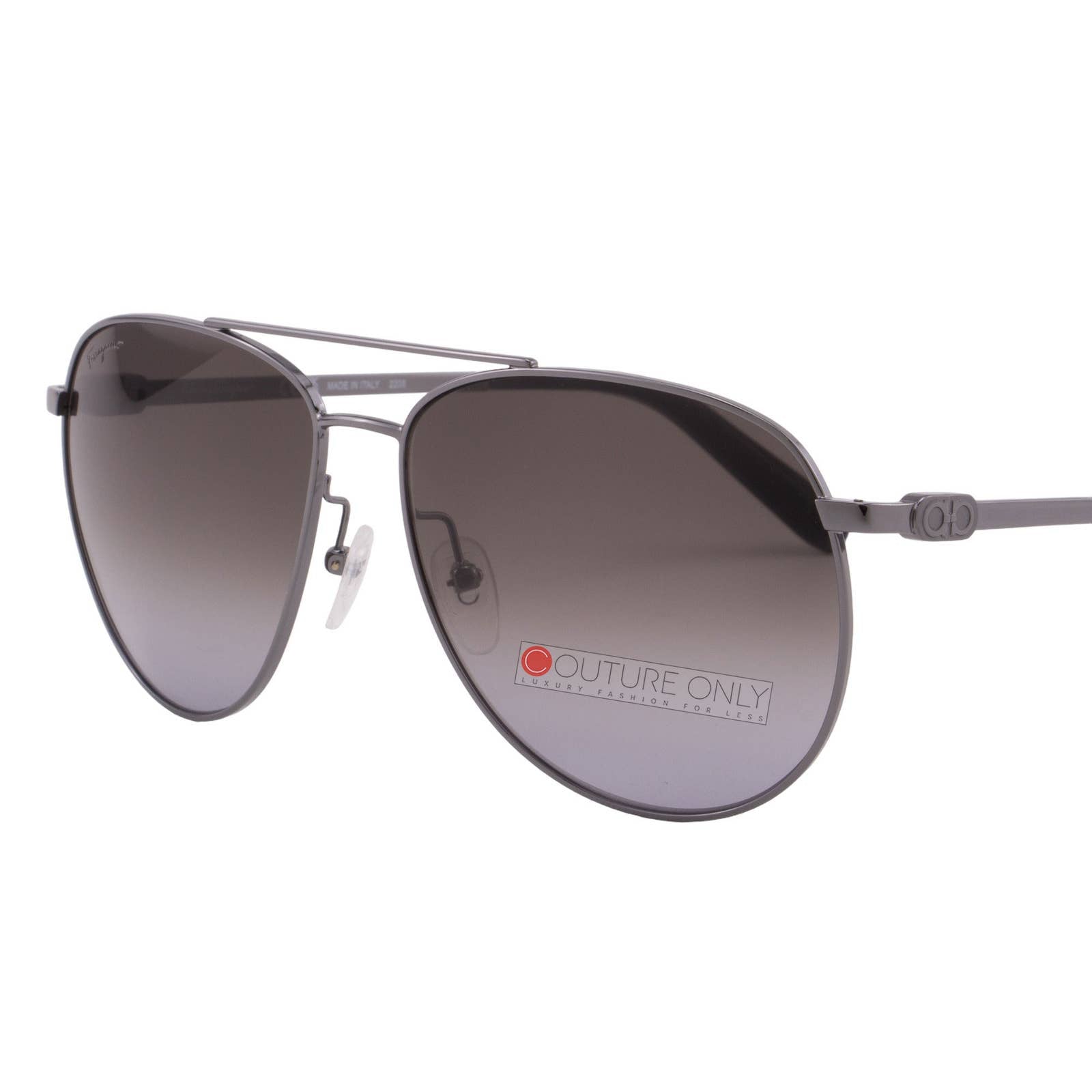 Men Aviator Shiny Ruthenium Sunglasses