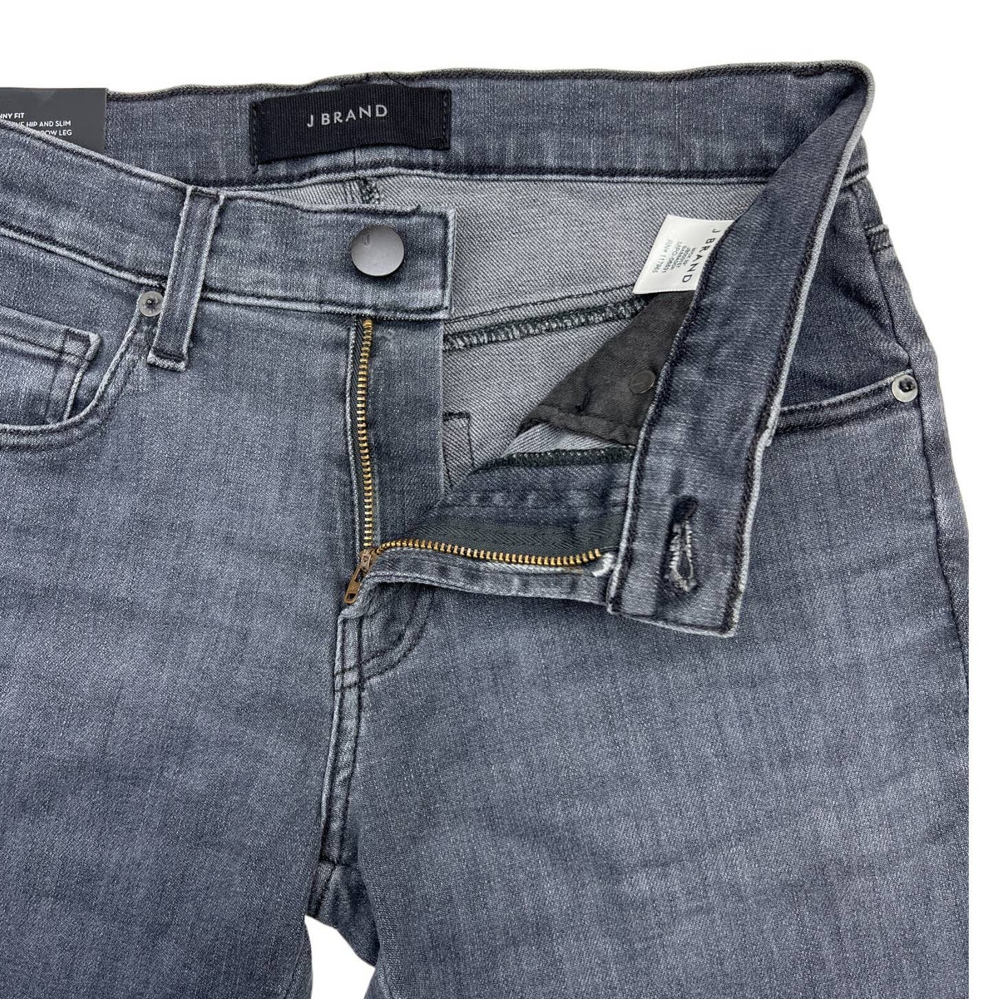 J Brand Women Grey Charcoal Slim Jeans US 28 Skinny Fit