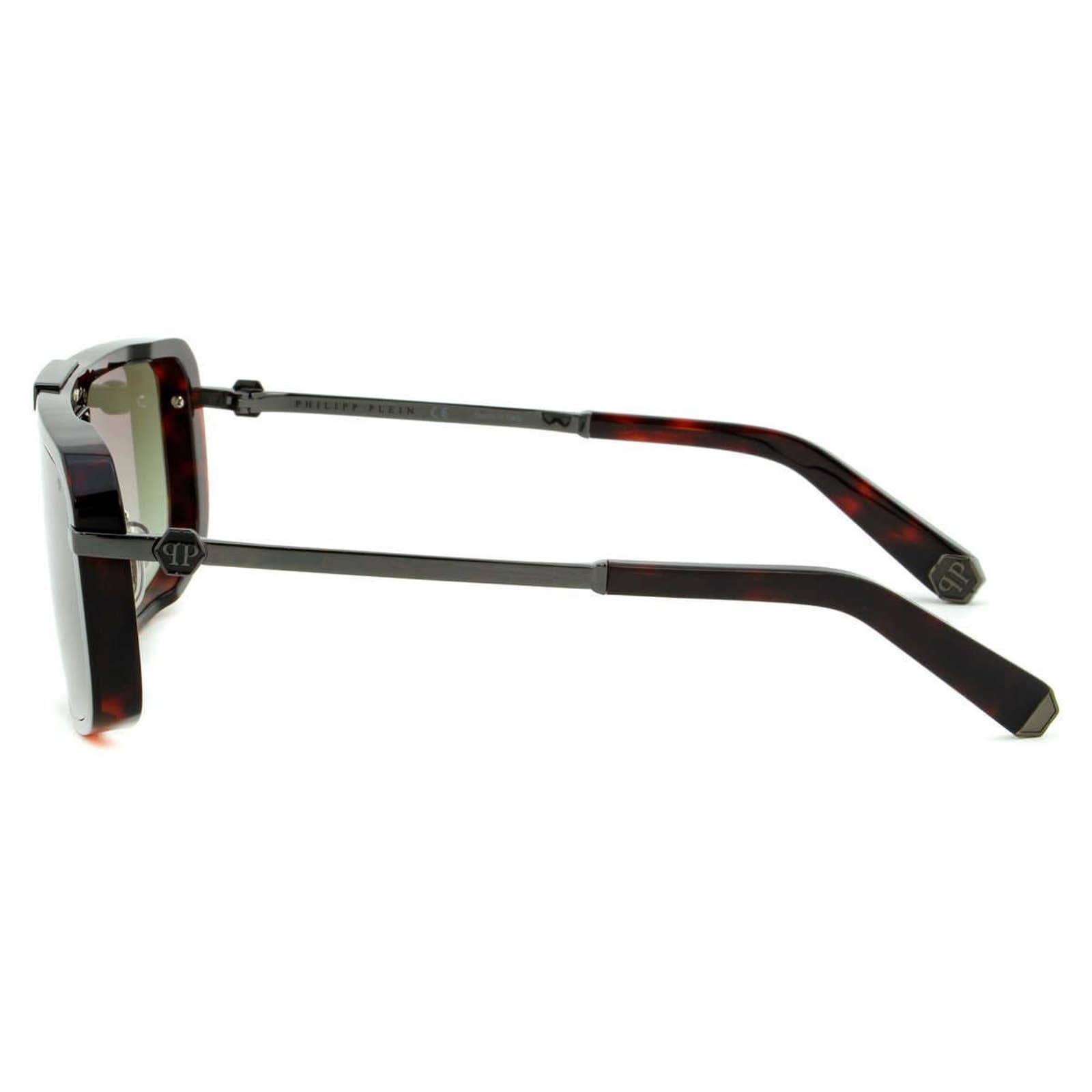 Men Square Shield Havana Brown Sunglasses SPP008M-0777