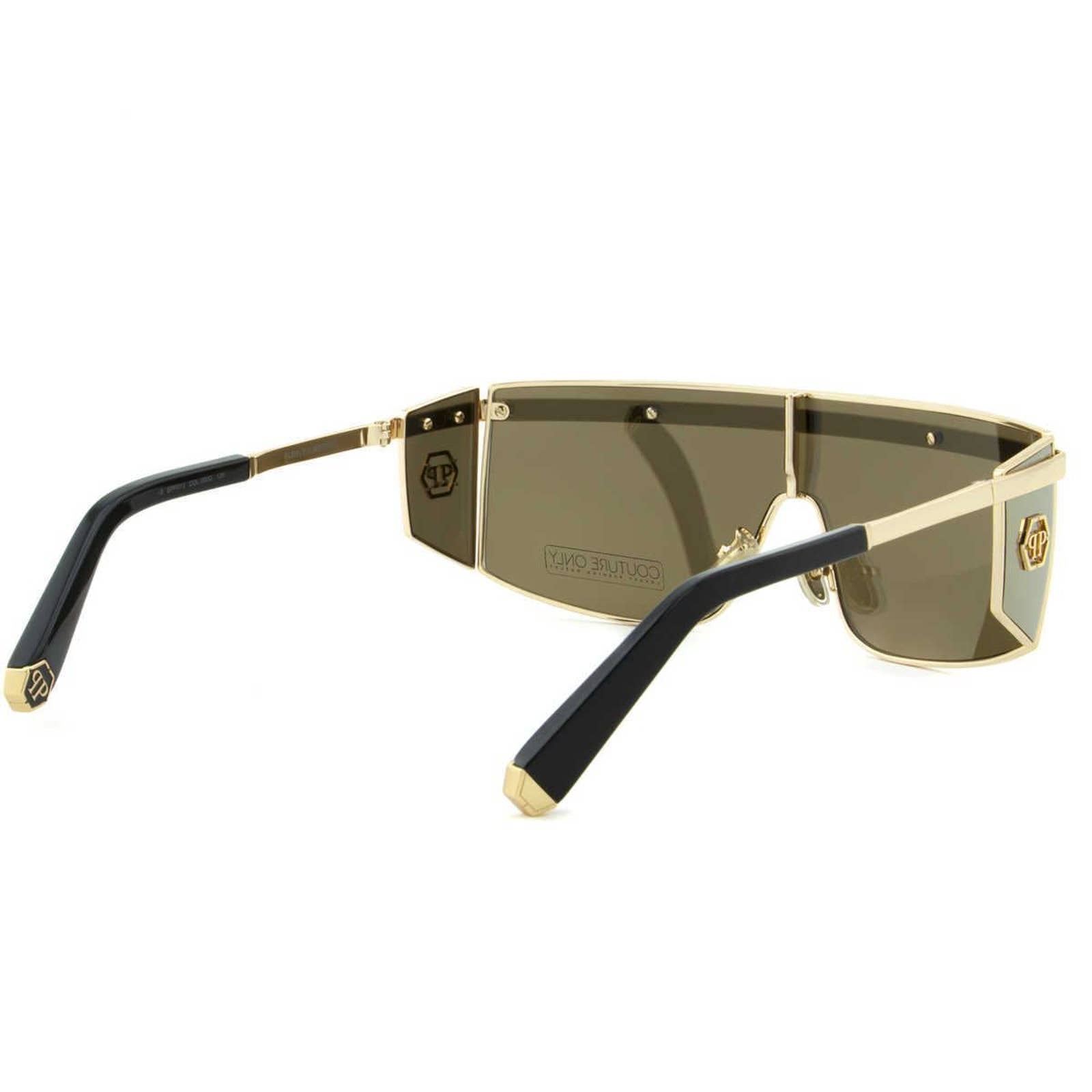 Women Gold Shield Sunglasses SPP013M-300G