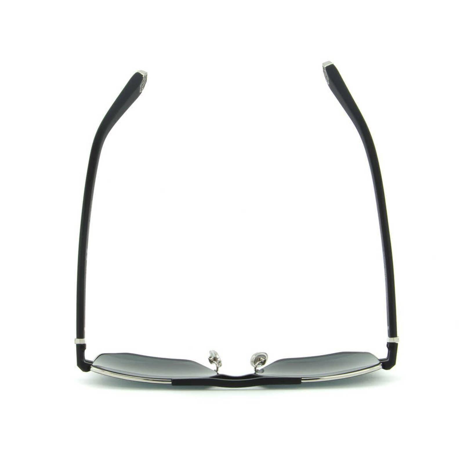 Men Black Titanium Square Sunglasses SPP012M-0523