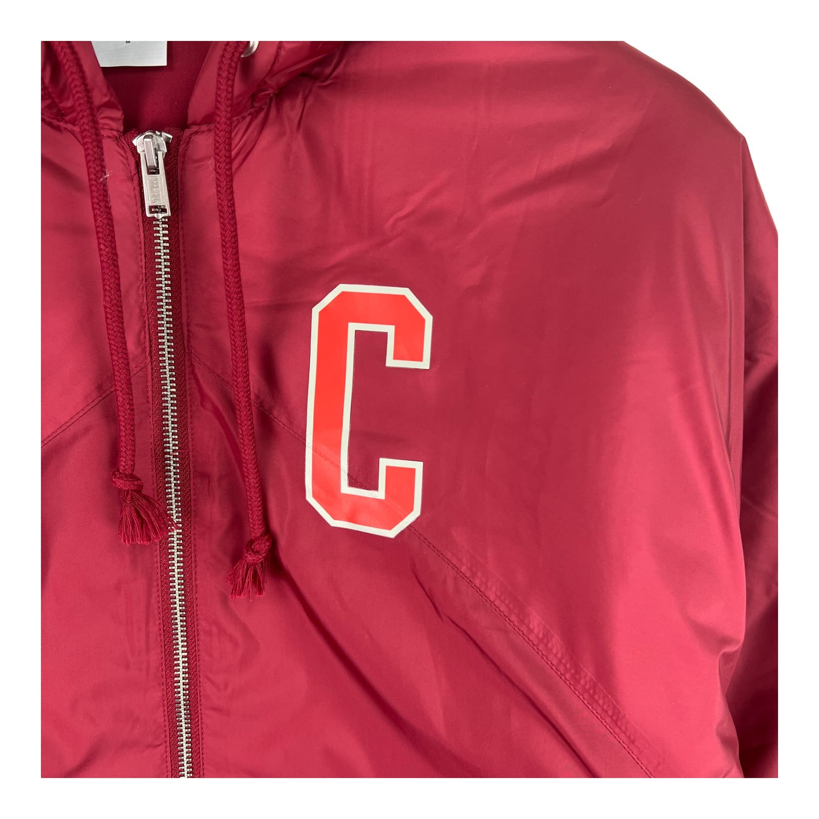 Champion Woman Red Long Jacket US XS Sport Casual Hooded