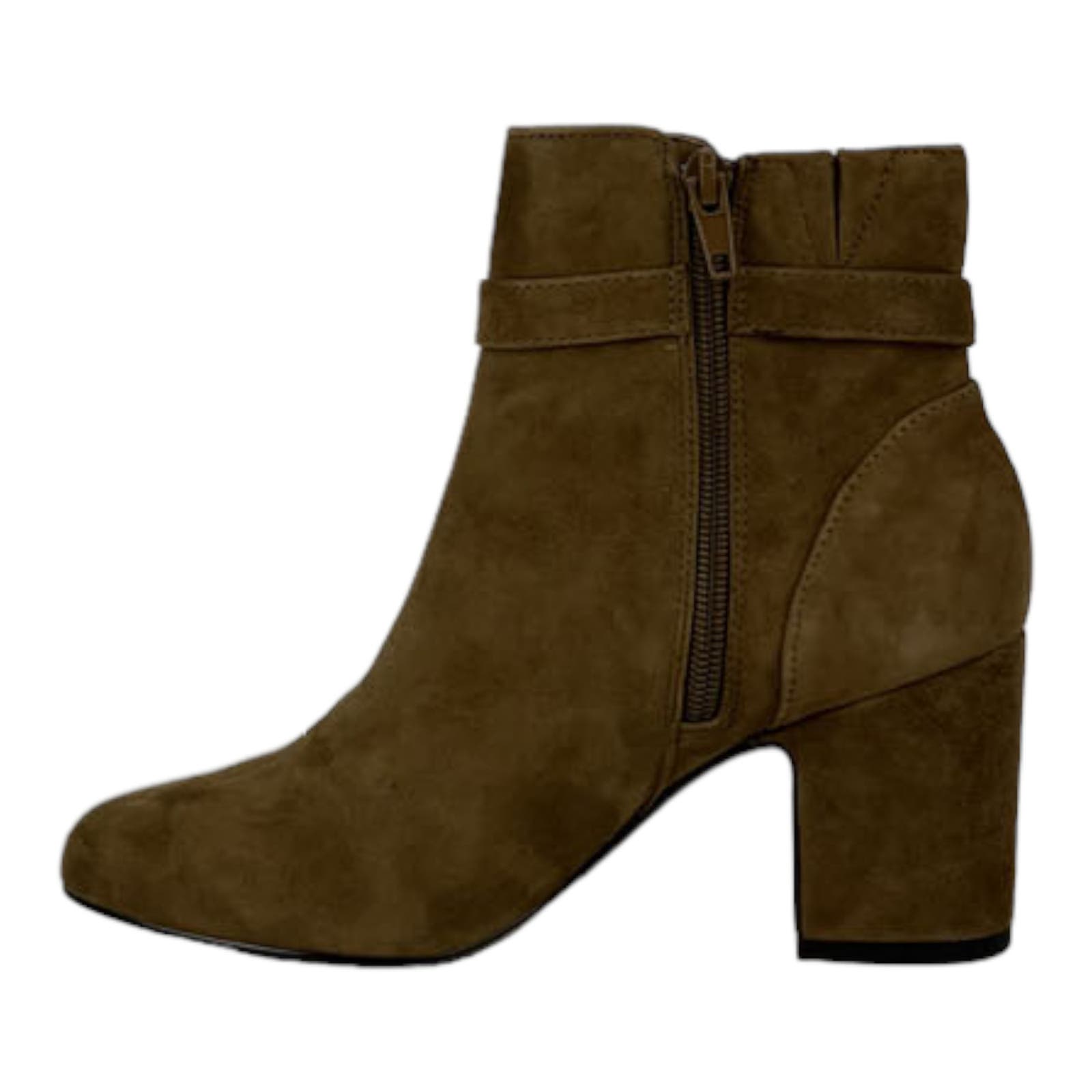 Bella Vita Women US 5.5 Brown Suede Block Heel Ankle Boots