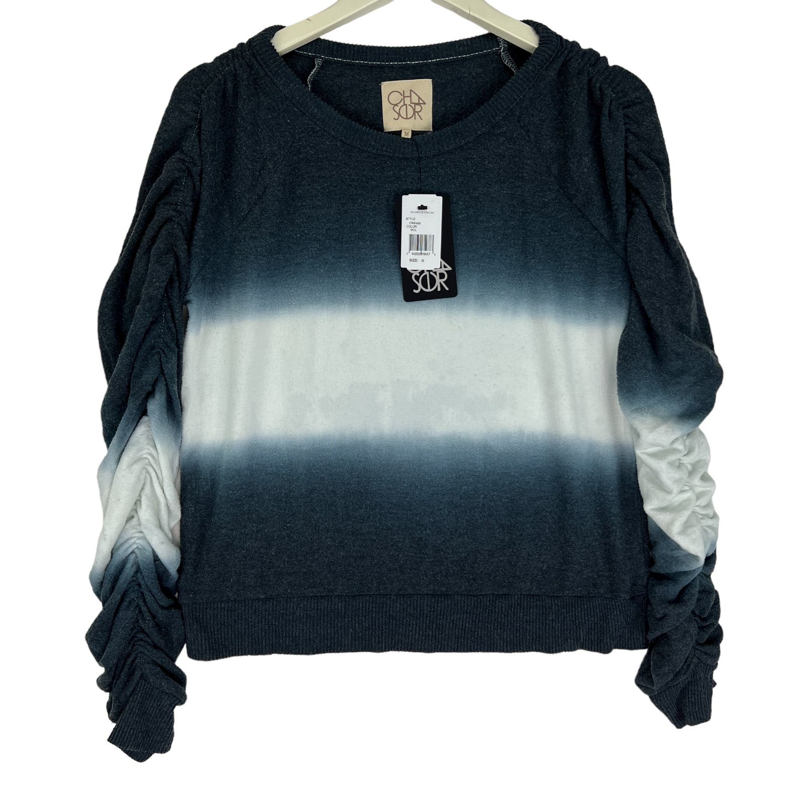 Chaser Women Sweatshirt US S Shirred Sleeve Cozy