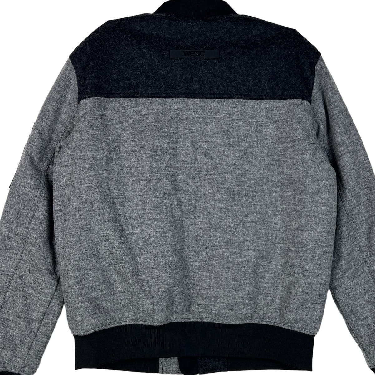 Wesc Mumel Men US M Melange Grey Jacket Flannel Bomber