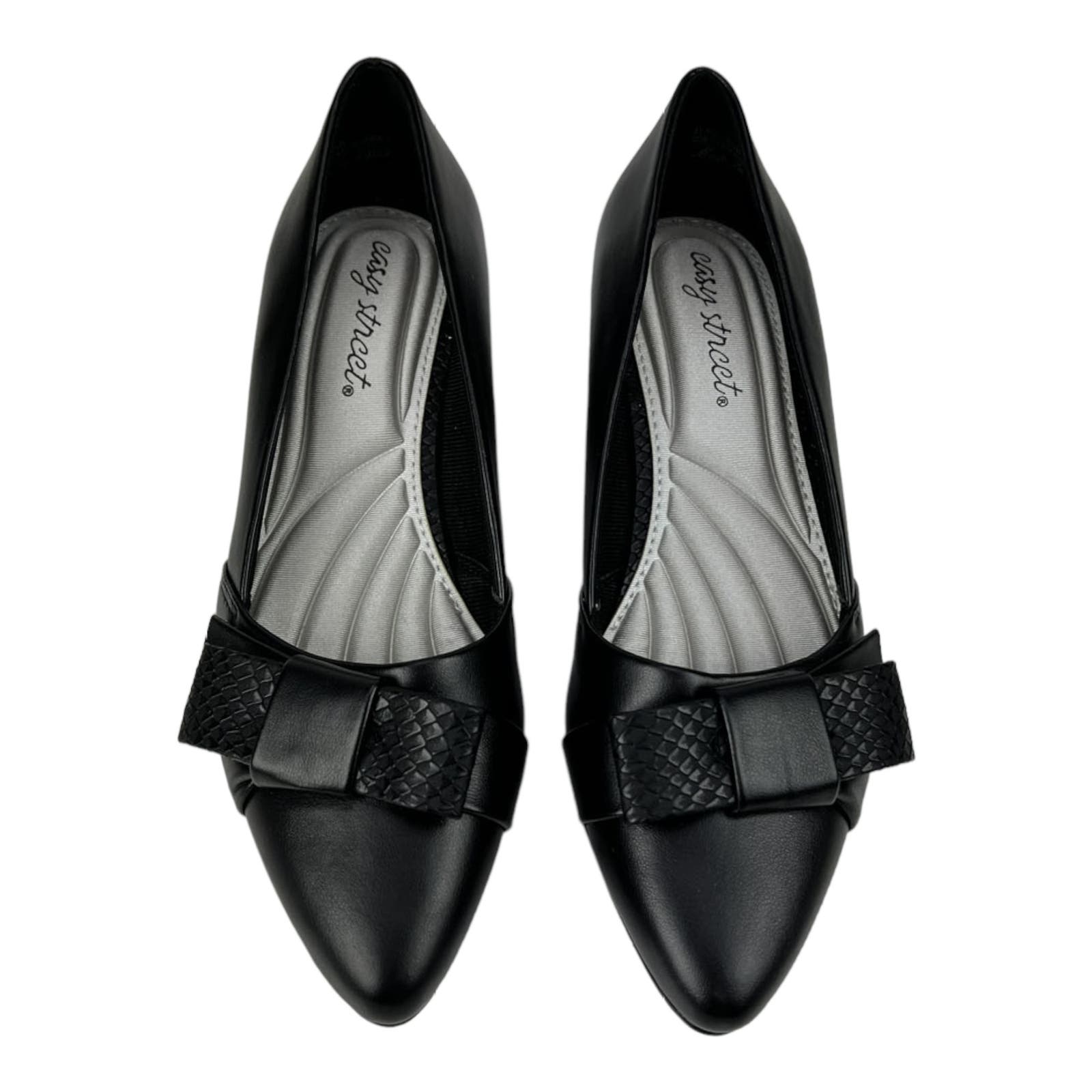 Easy Street Women US 6.5 Black Shoes Pointed toe Slip-on