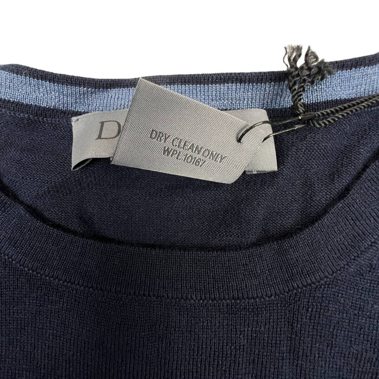 Dylan Gray Men Navy Blue Sweatshirt US L Crew Neck Long Sleeve