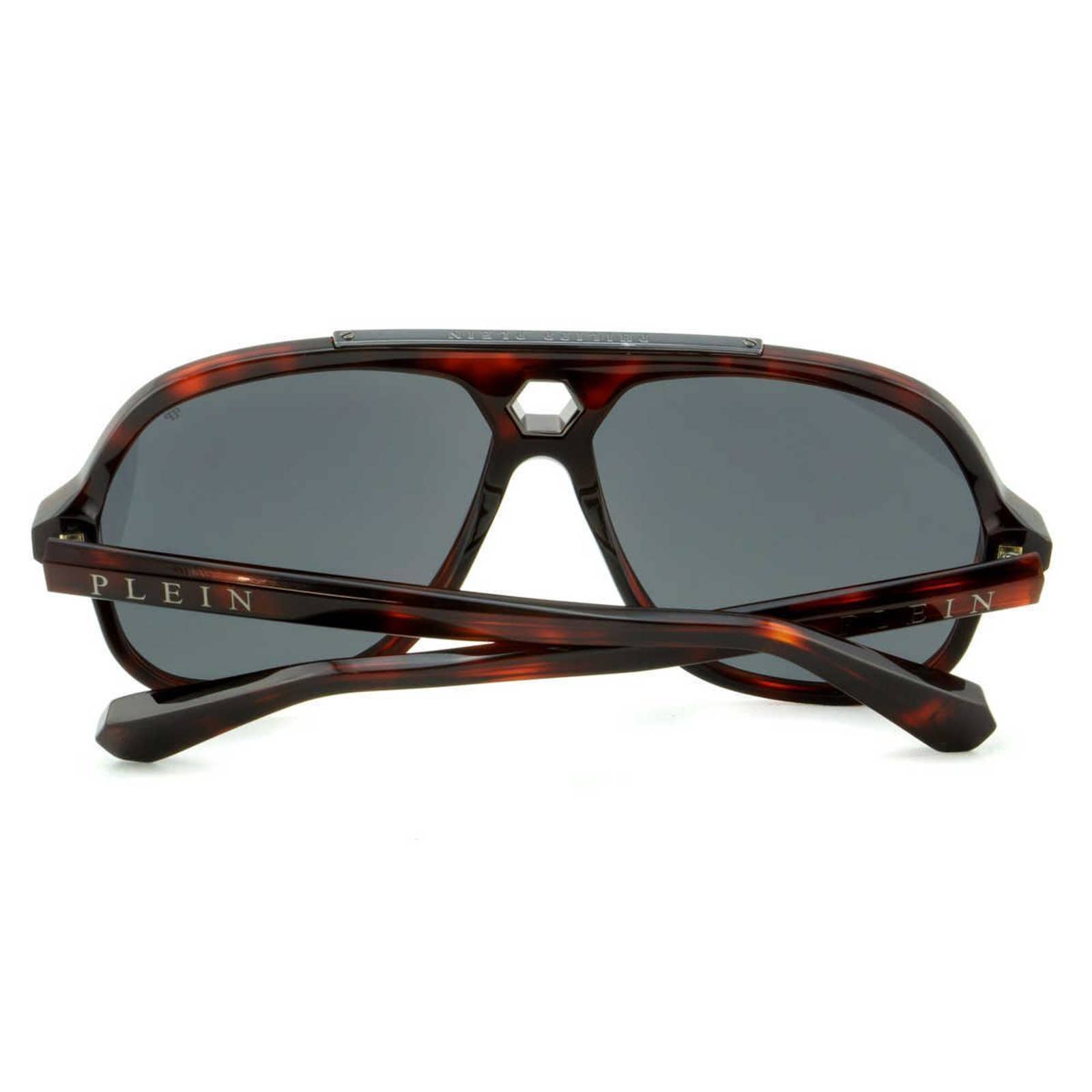 Men Square Sunglasses SPP004M-9ATP Havana Brown & Gray Lens