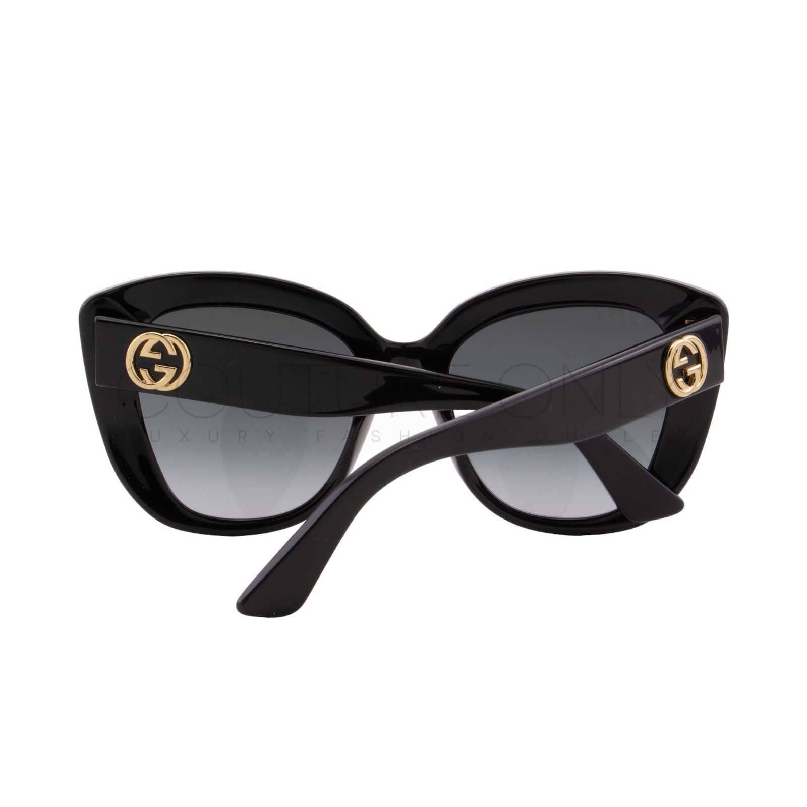 Women Black Oversized Cat Eye Sunglasses GG0327S-001