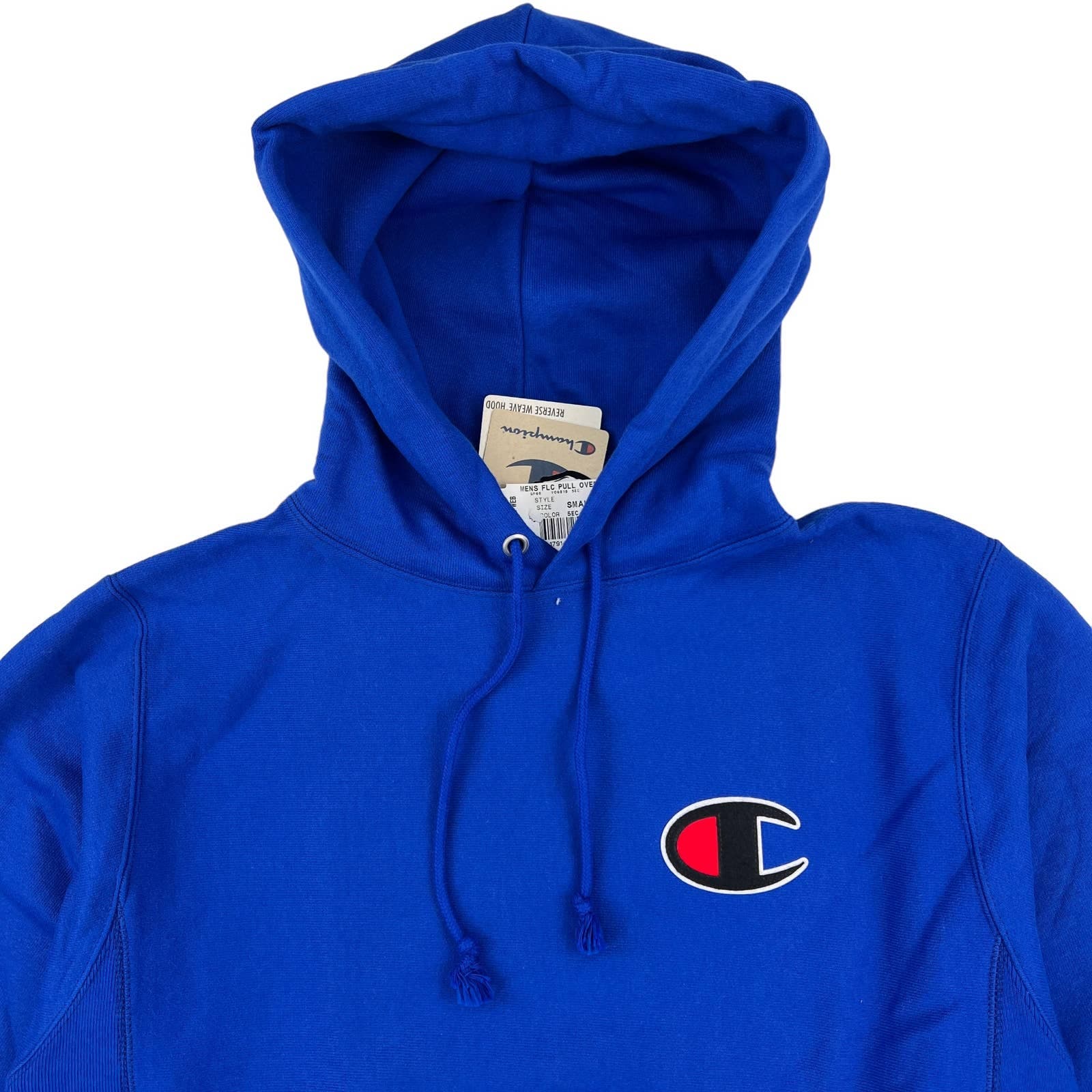 Champion Men Blue Hoody US S Long Sleeve