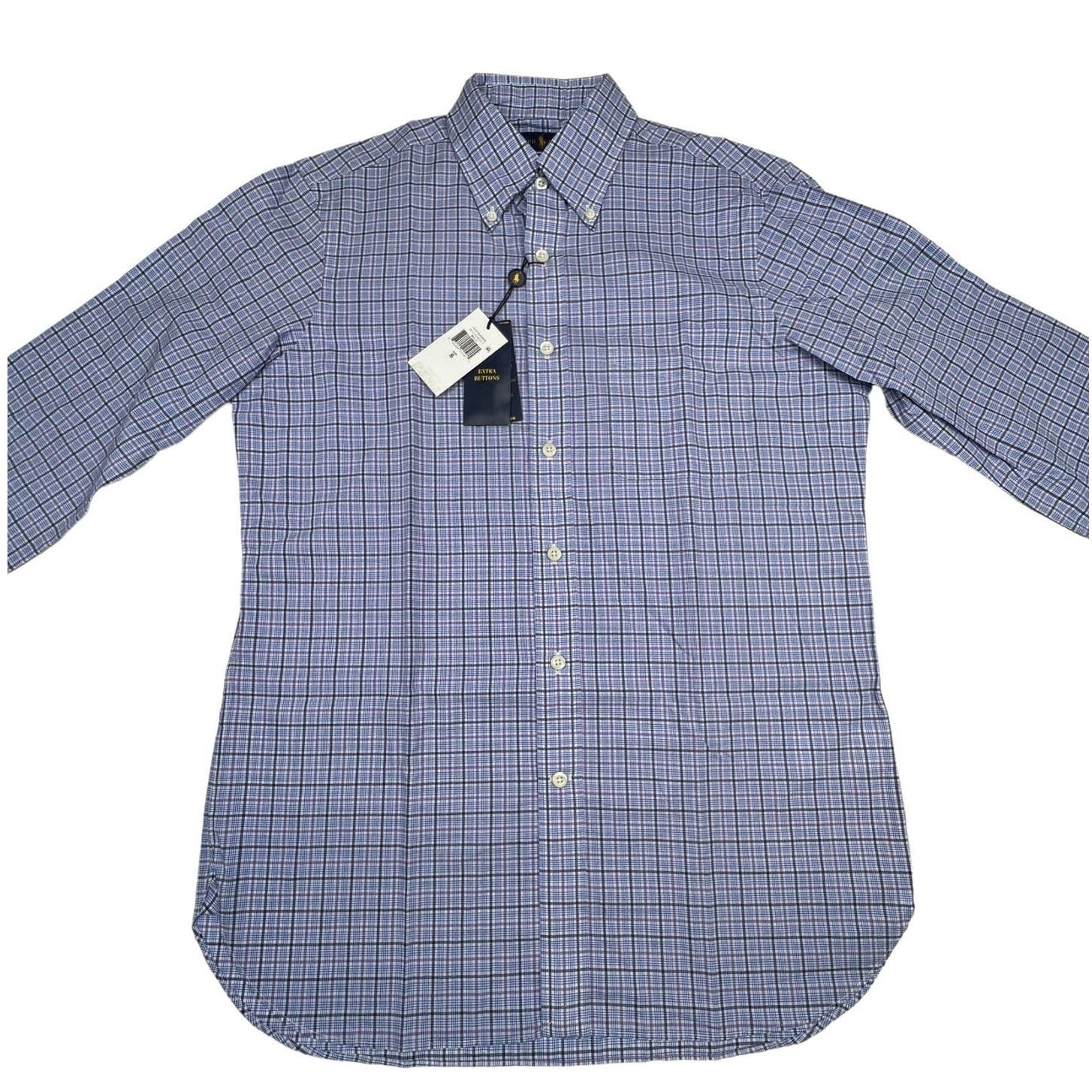 Ralph Lauren Men Blue Shirt US M Cotton Long Sleeve Button Down