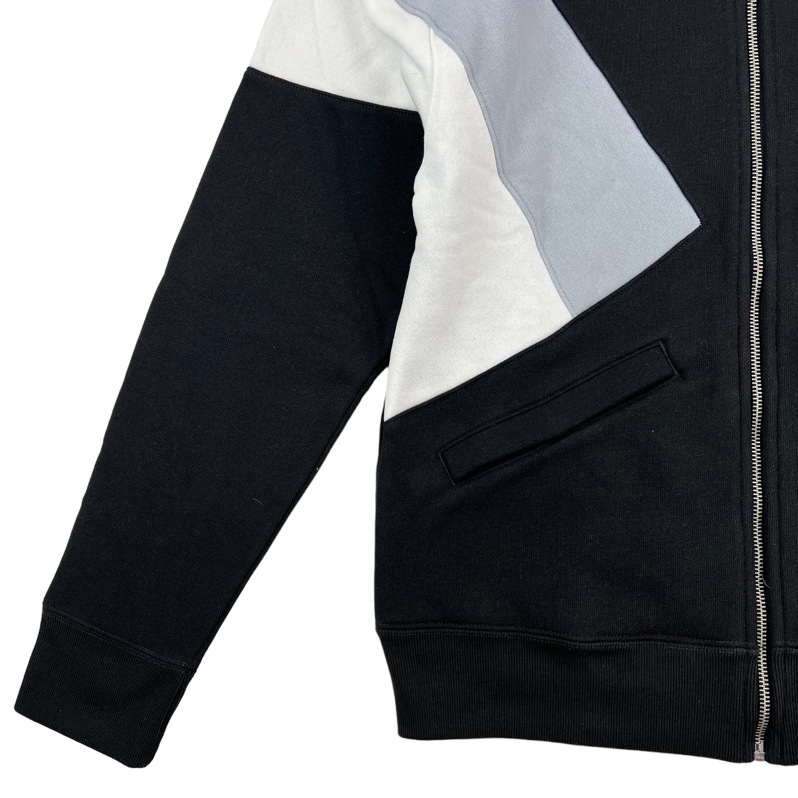 Champion Men Black Full Zip Track Jacket US S Reverse Weave Colorblock