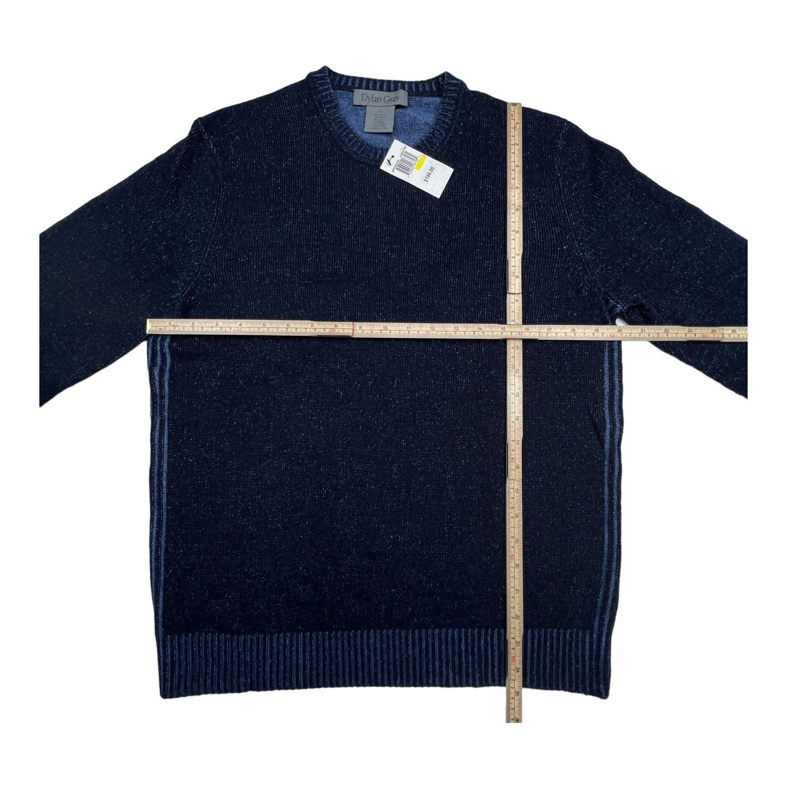 Dylan Gray Men Navy Blue Sweatshirt US M Crew Neck Long Sleeve