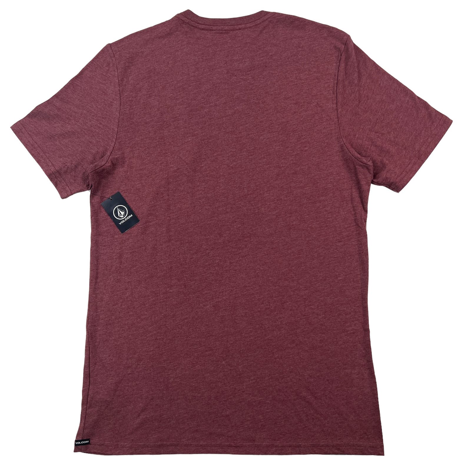 Volcom Men Red T-Shirt US S Crew Neck Short Sleeve