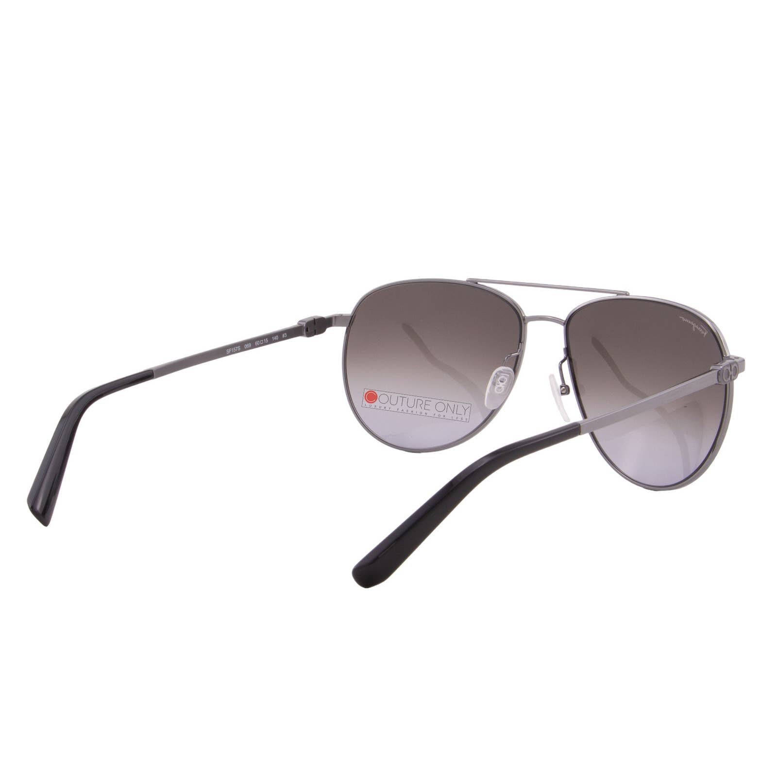 Men Aviator Shiny Ruthenium Sunglasses
