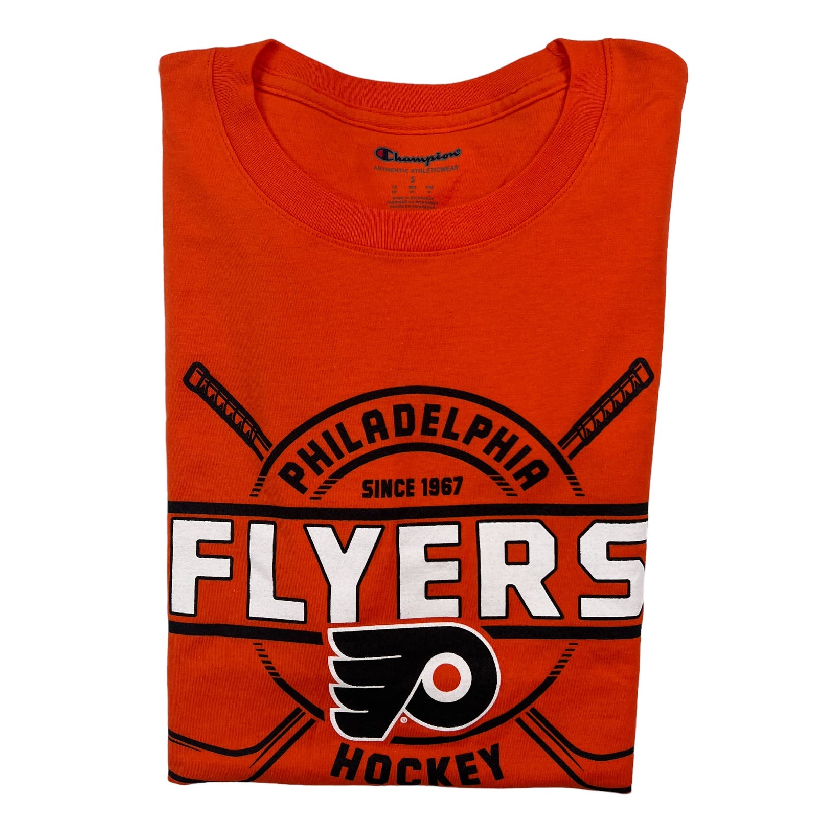 Champion Men Red T-Shirt US S Flyers Philadelphia NHL Hockey