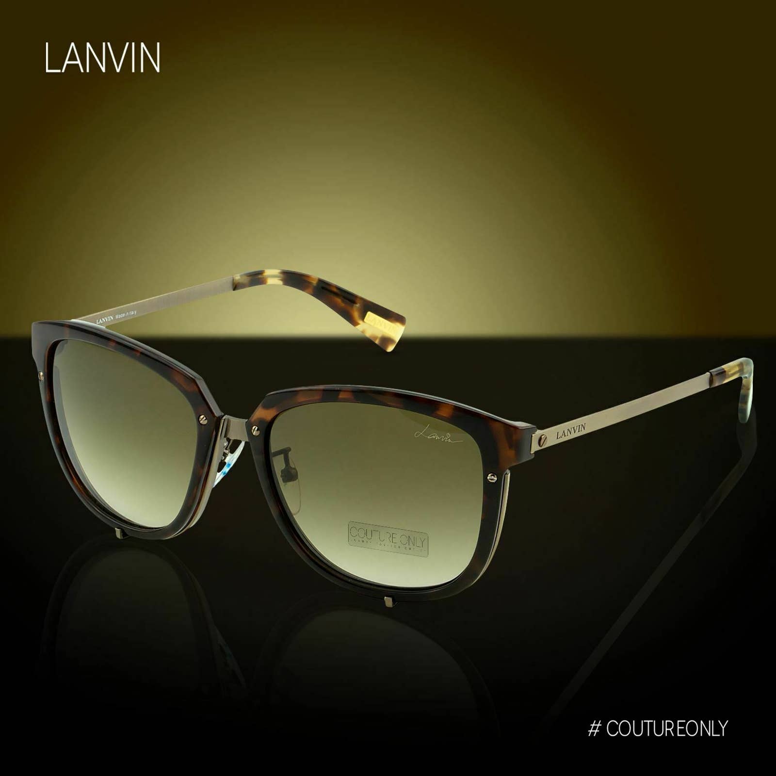 Women Brown Square Cat Eye Sunglasses SLN-046-8G2
