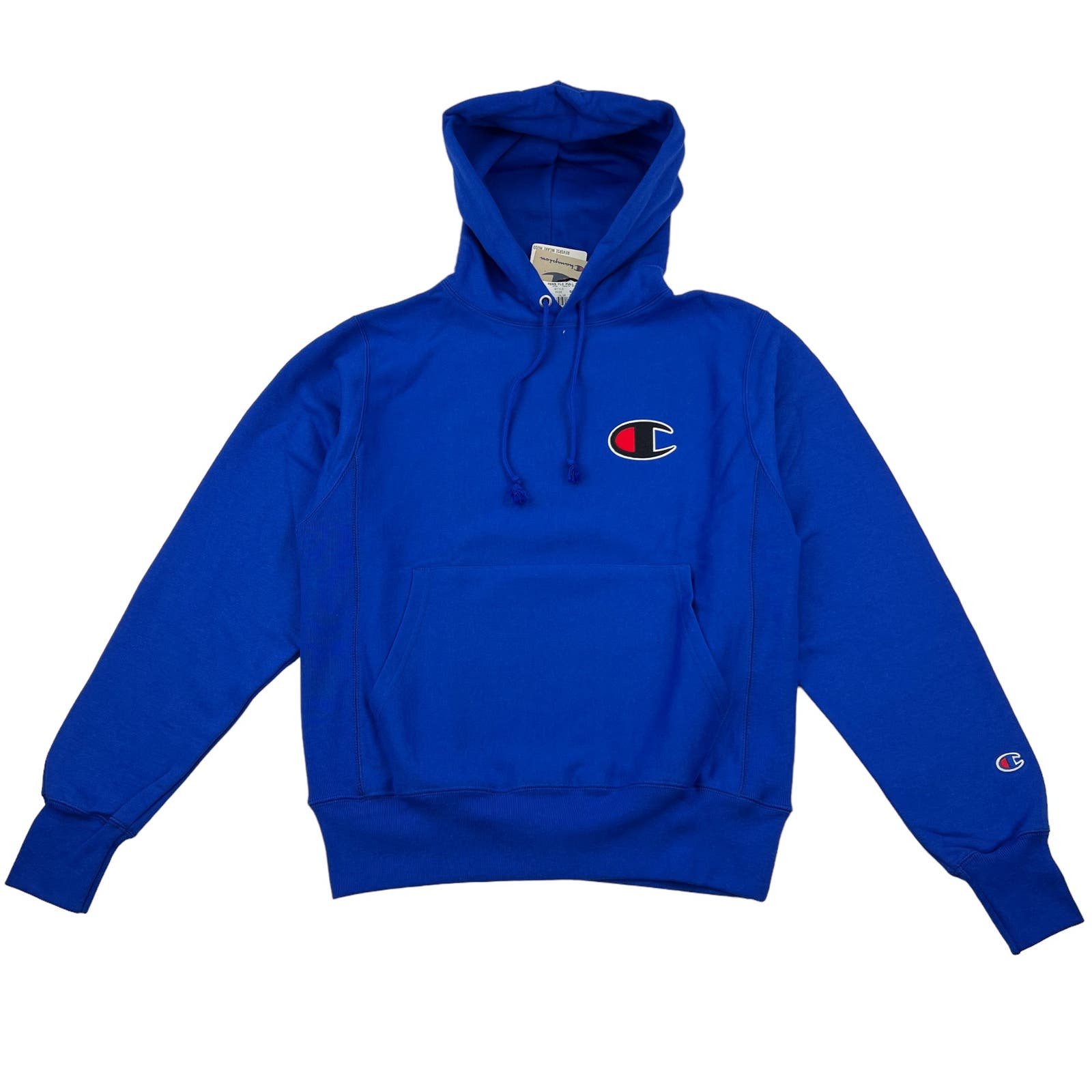 Champion Men Blue Hoody US S Long Sleeve