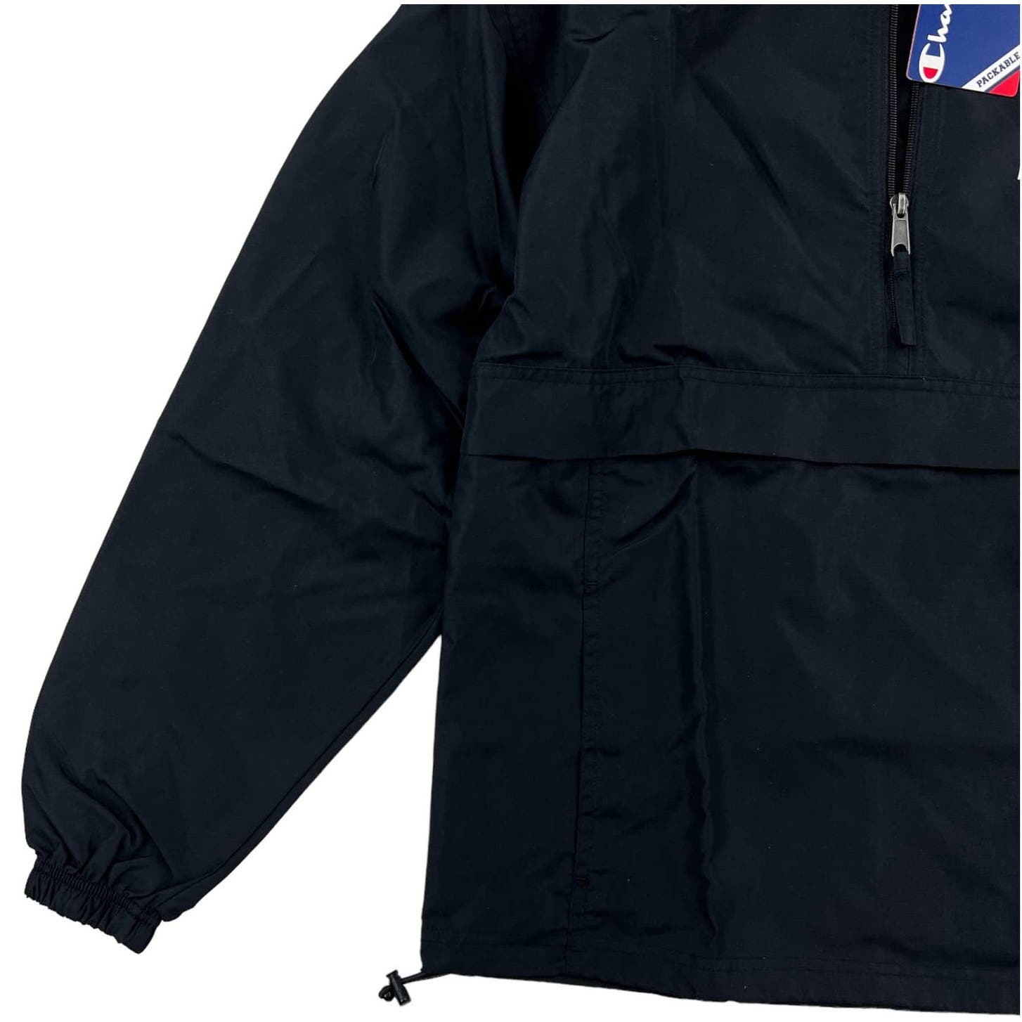 Champion Men Black Hoody US S Anorak Sport Windbreaker