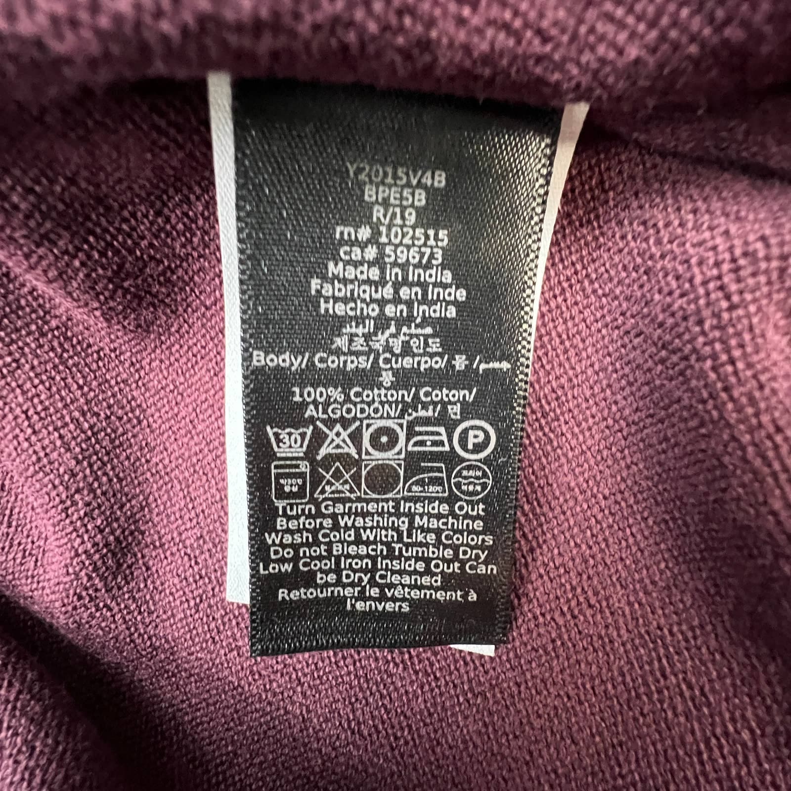 John Varvatos Men Red Sweatshirt US XL Crew Neck Long Sleeve