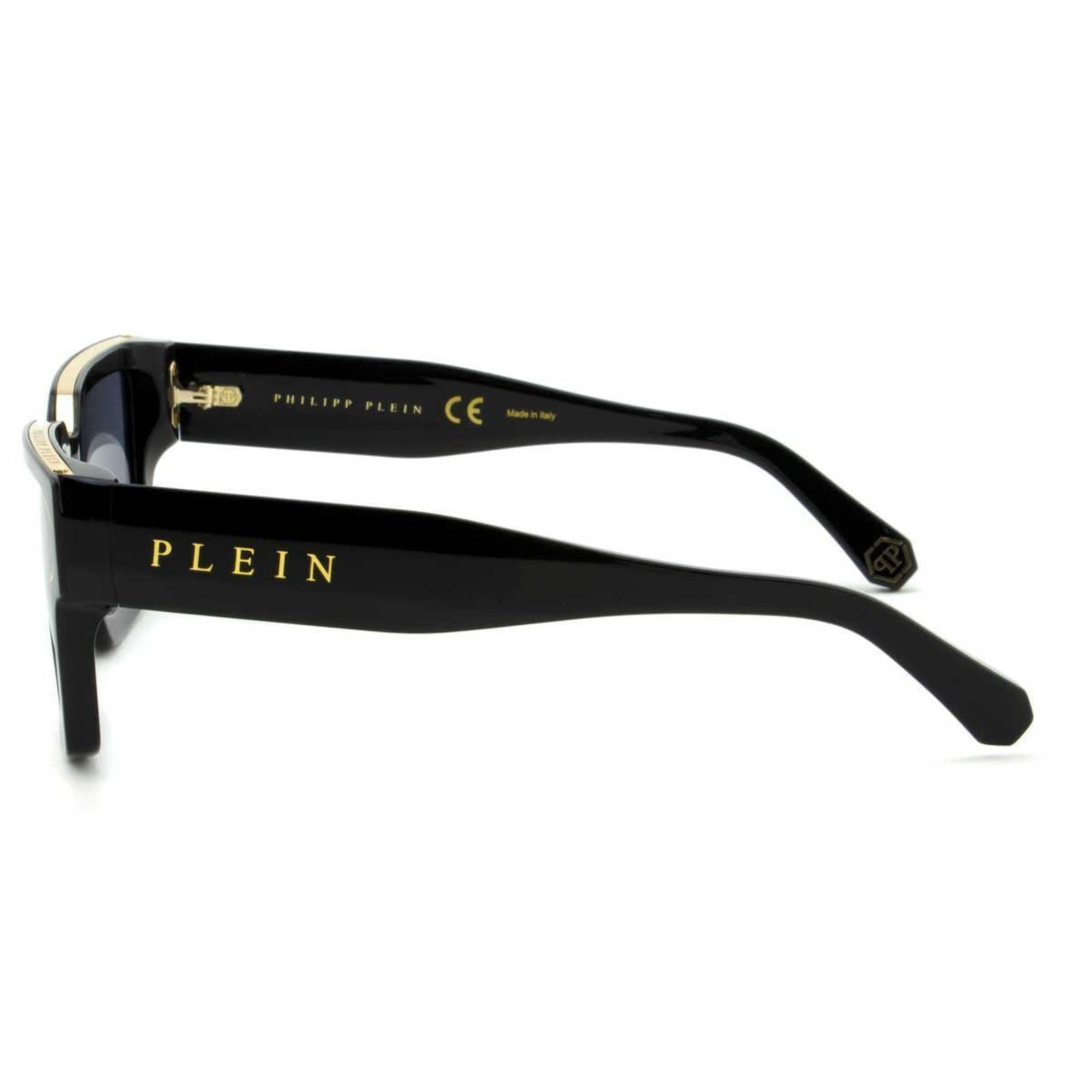 Men Black Square Sunglasses SPP005M-0700 Black & Gray