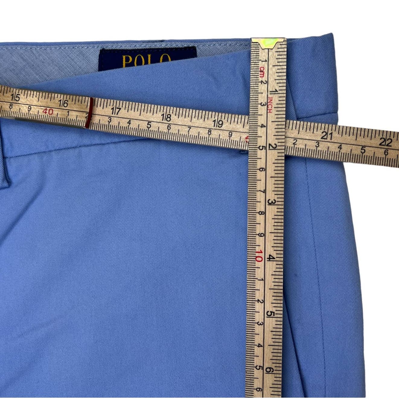 POLO Ralph Lauren Men Light Blue Shorts US 42 Classic Flat Front