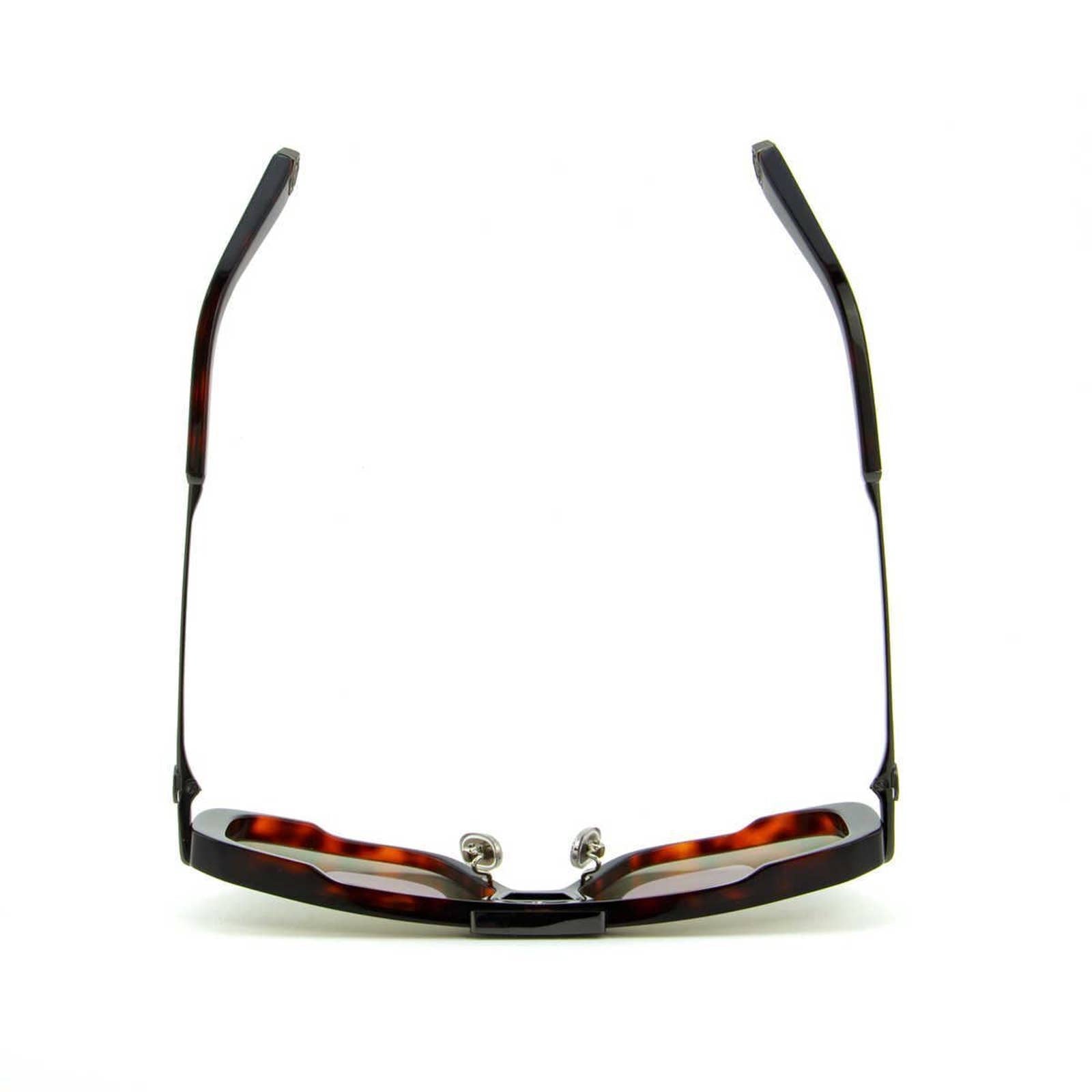 Men Square Shield Havana Brown Sunglasses SPP008M-0777