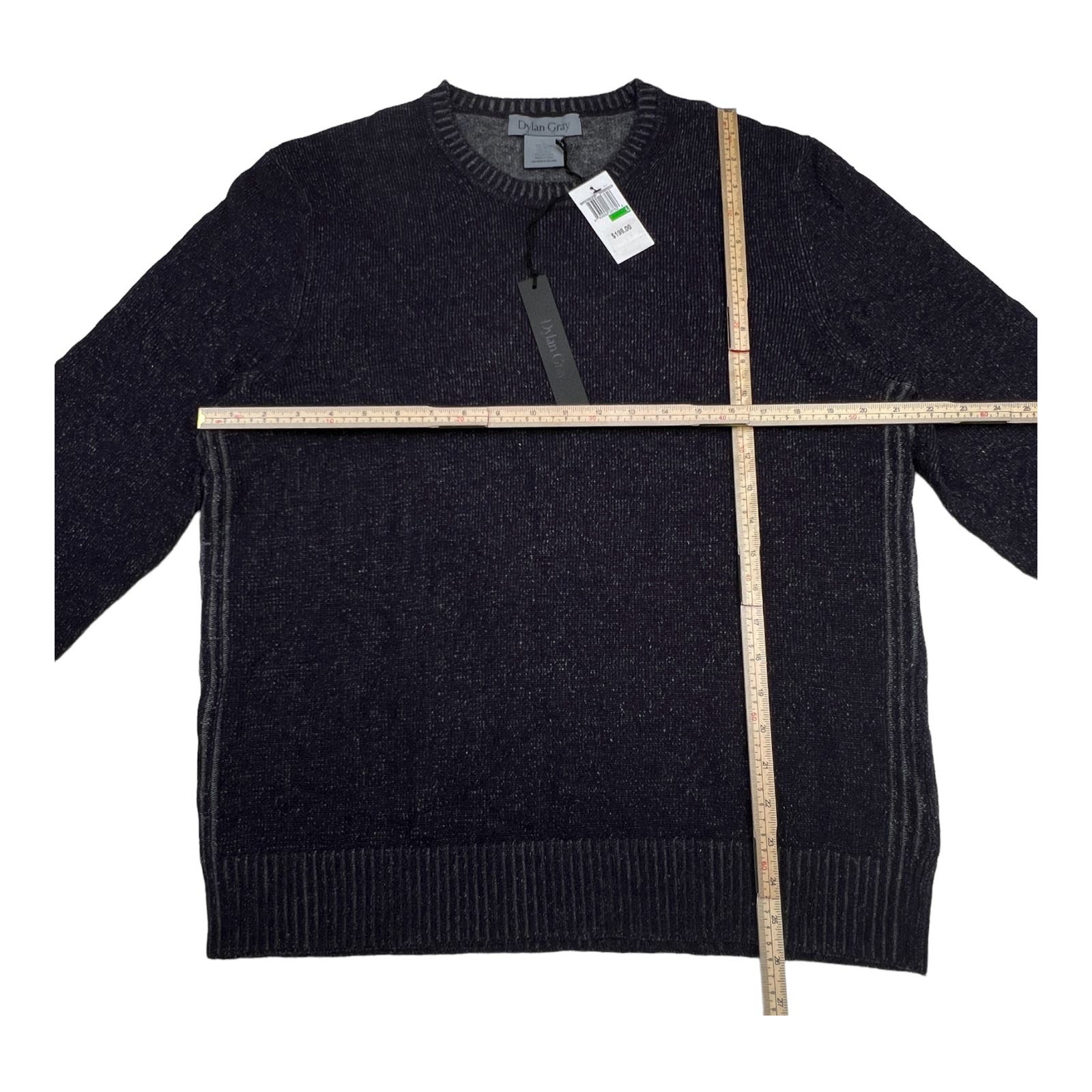 Dylan Gray Men Purple Grey Crew Neck US L Sweatshirt With Cashmere