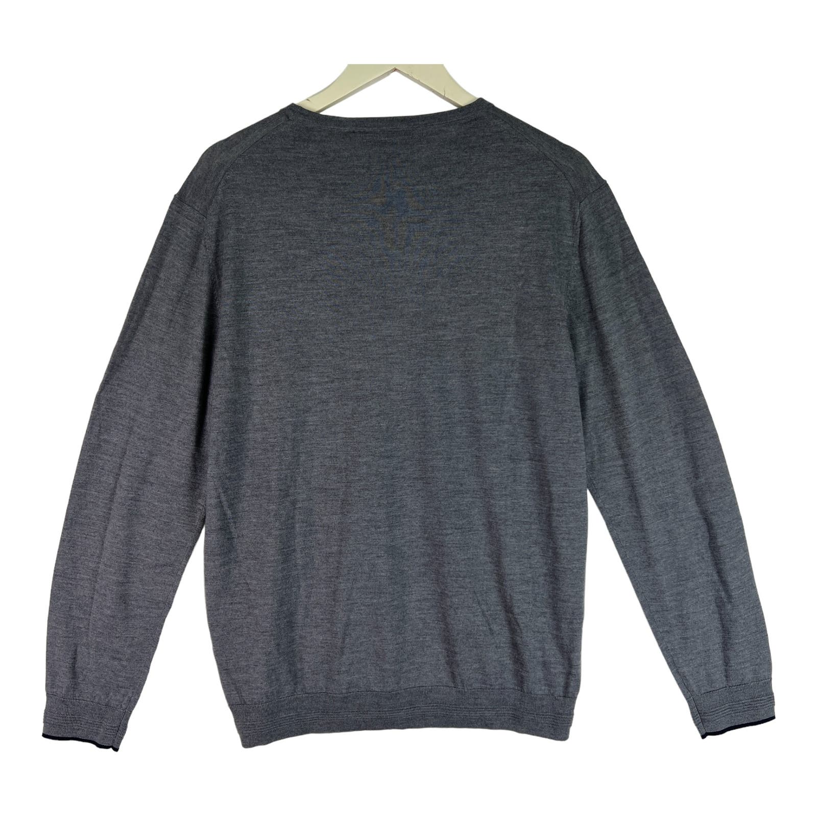 Dylan Gray Men Grey Sweatshirt US L Crew Neck Long Sleeve