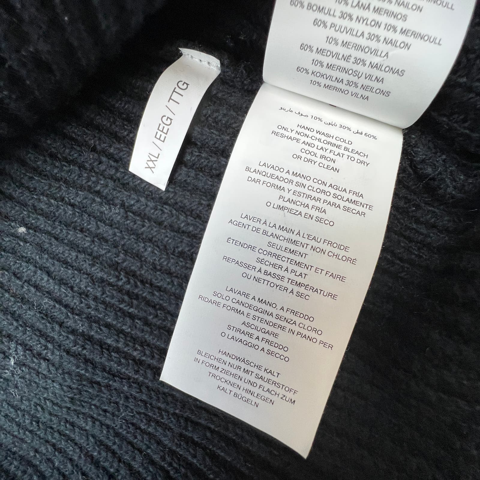 Michael Kors Men Black Sweatshirt US XXL Crew Neck Long Sleeve
